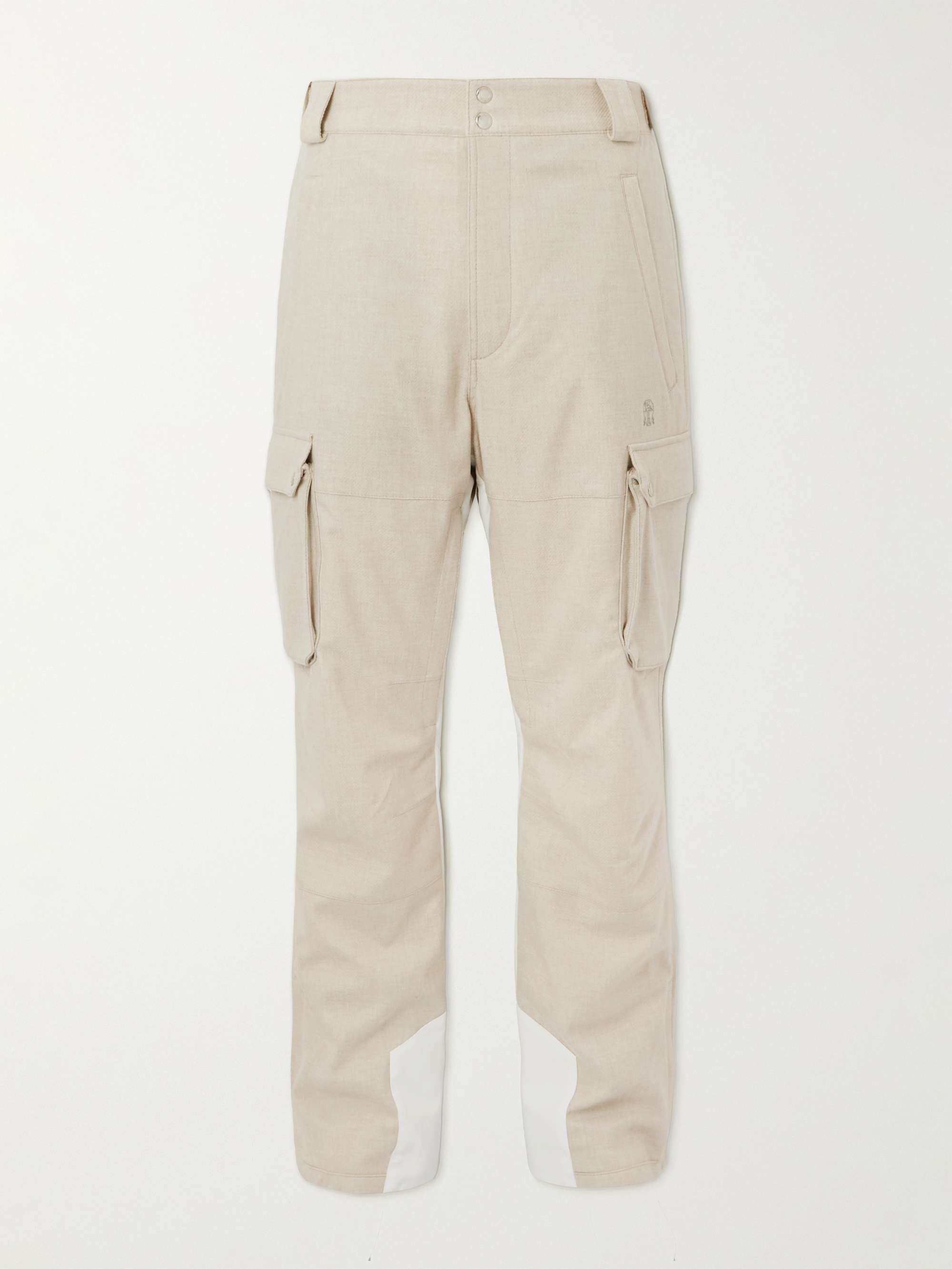 BRUNELLO CUCINELLI Shell-Trimmed Wool, Silk and Cashmere-Blend Ski Pants  for Men | MR PORTER