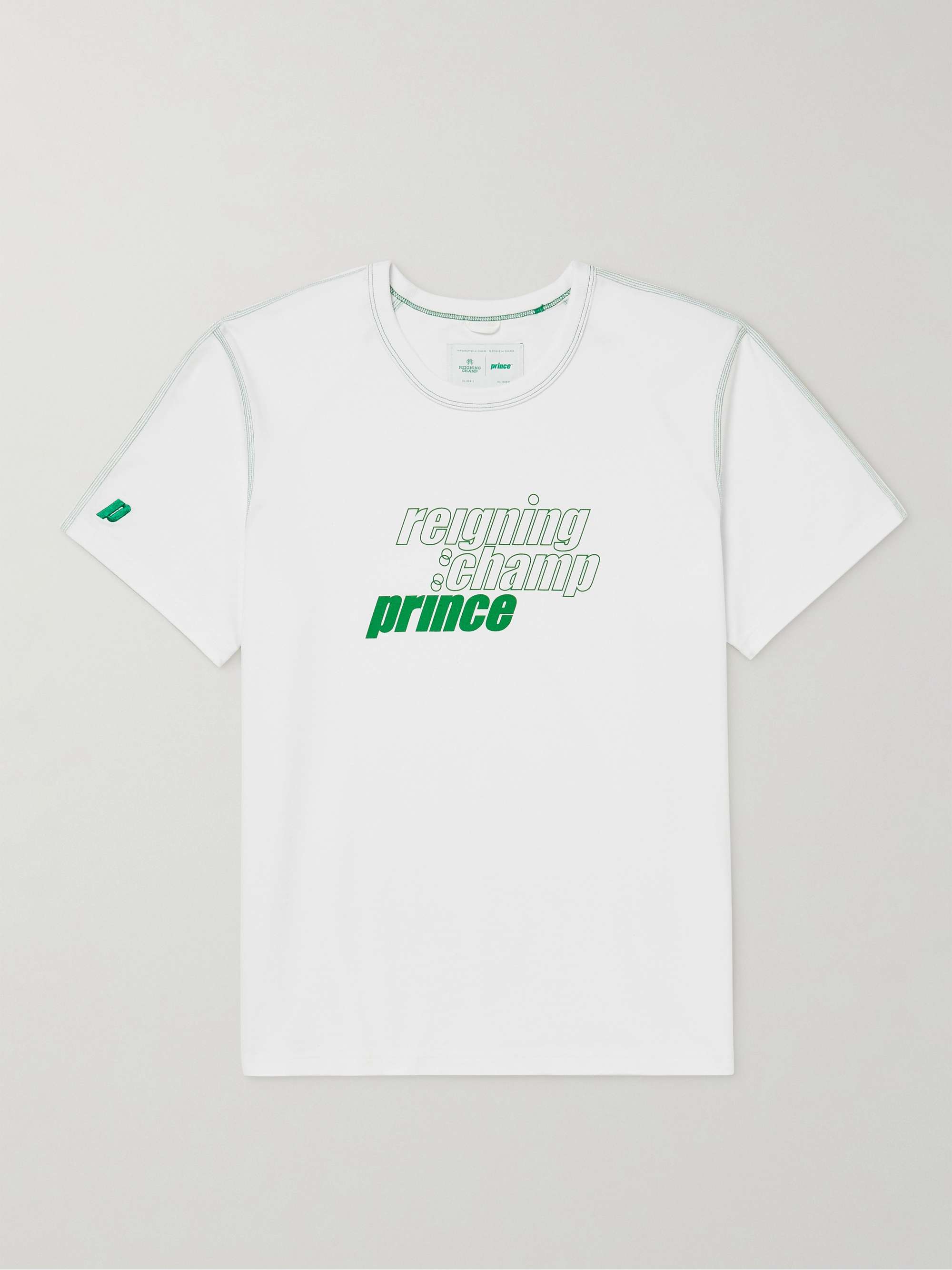 REIGNING CHAMP + Prince Logo-Print Cotton-Jersey Tennis T-Shirt for Men |  MR PORTER