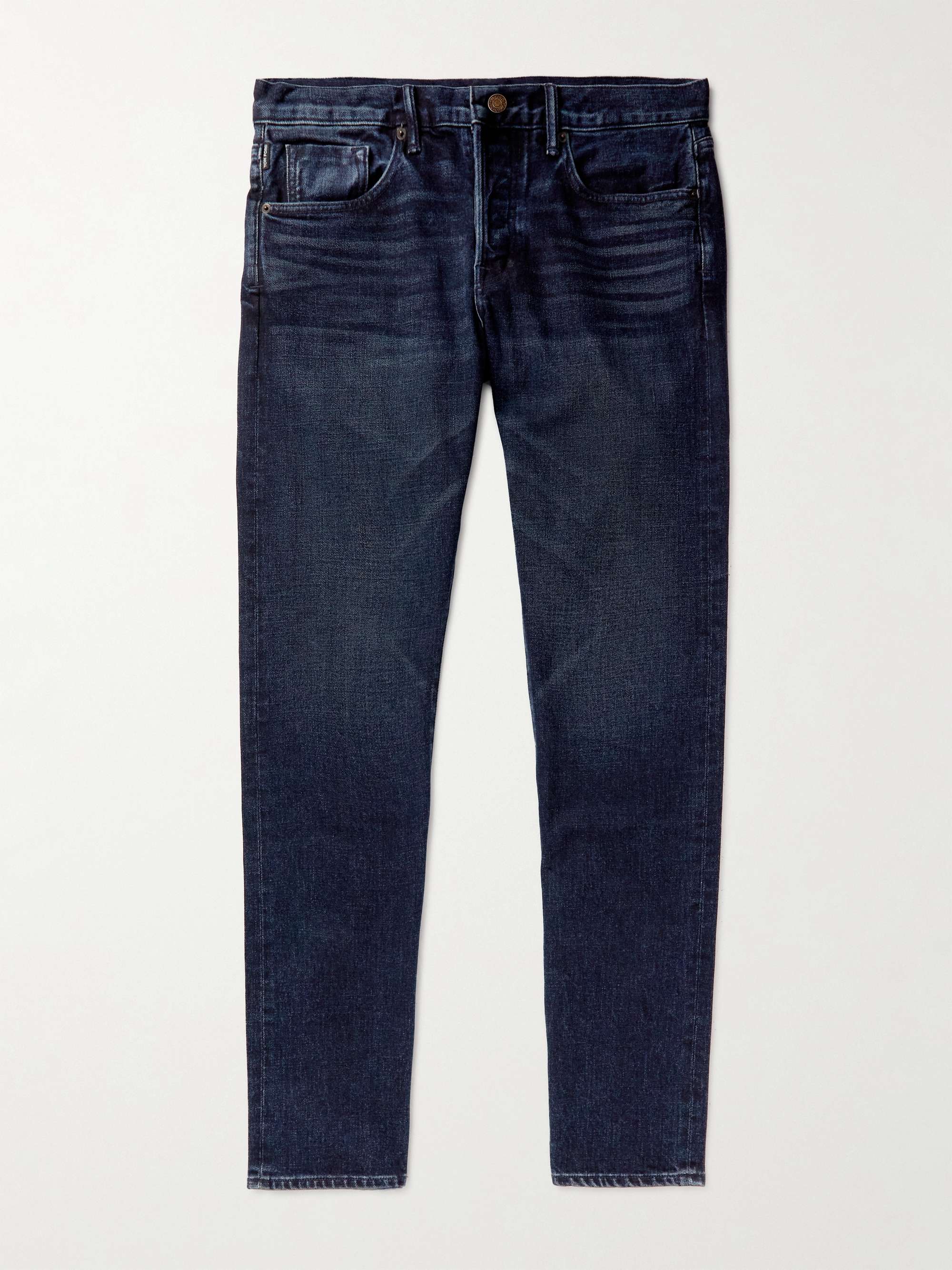 TOM FORD Straight-Leg Garment-Dyed Selvedge Jeans | MR PORTER