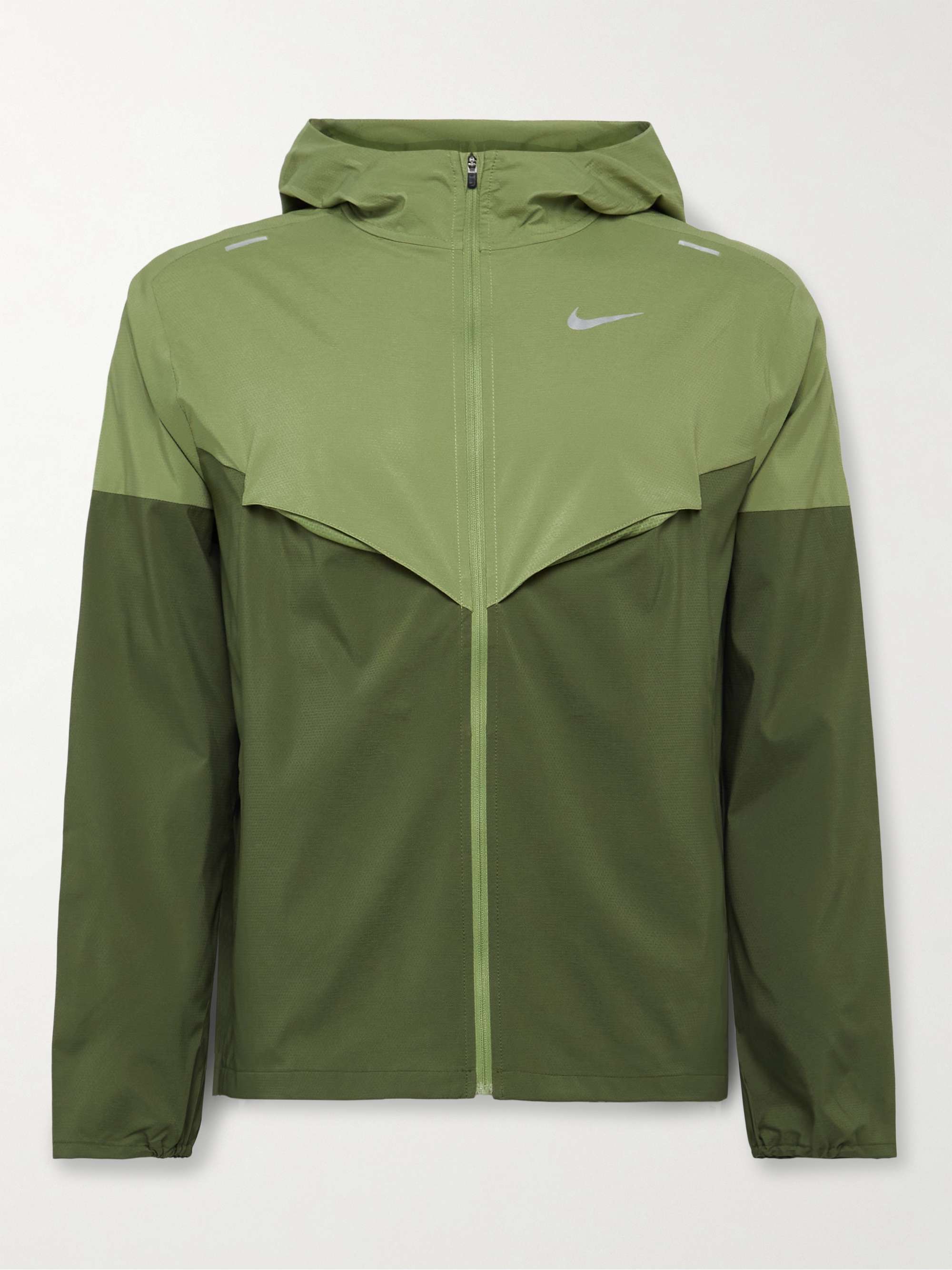 Green Windunner Packable Colour-Block Stretch-Shell Hooded Jacket | NIKE  RUNNING | MR PORTER