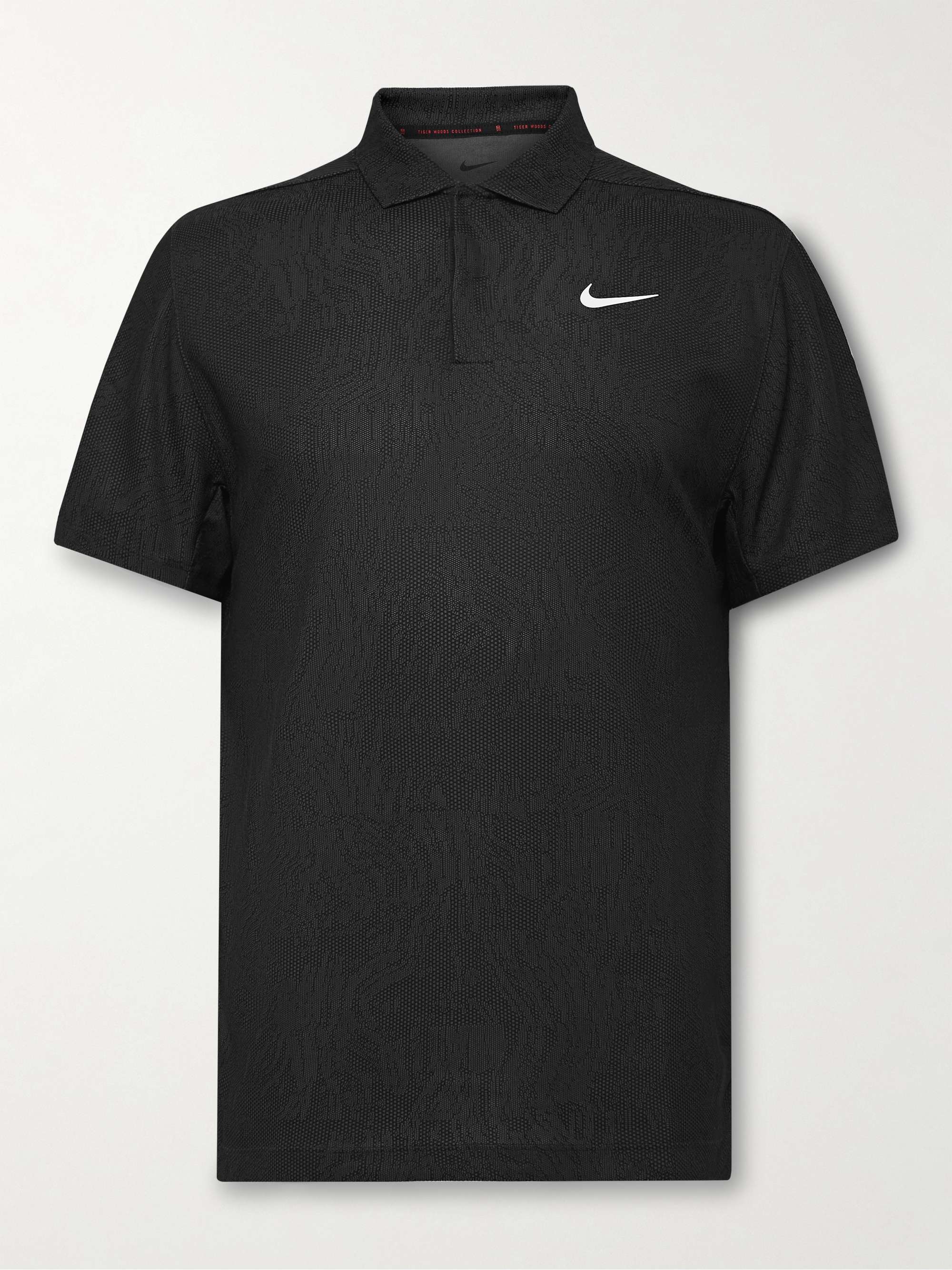 Black Tiger Woods Dri-FIT ADV Jacquard Golf Polo Shirt | NIKE GOLF | MR  PORTER