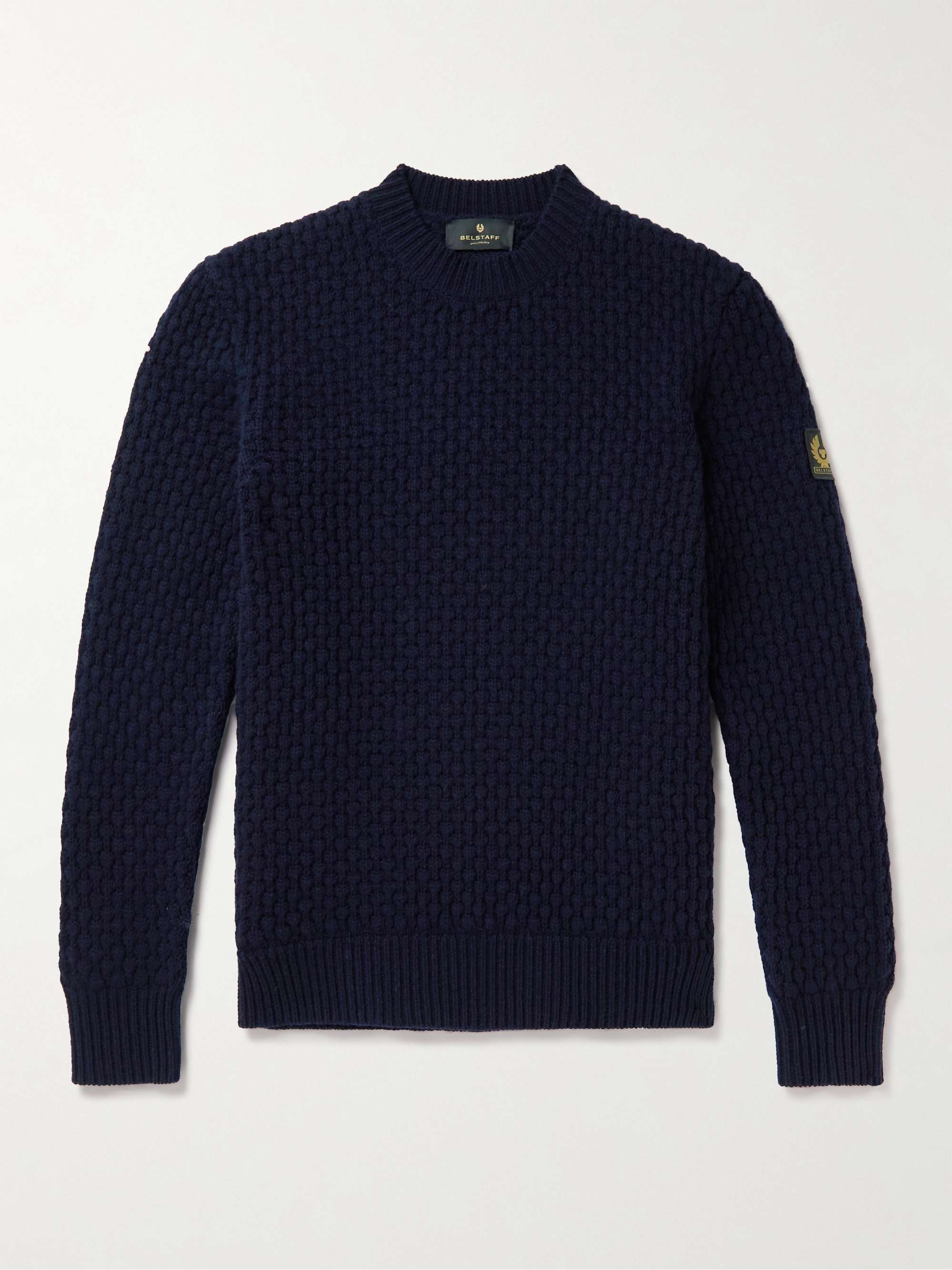 BELSTAFF Submarine Cable-Knit Wool Sweater | MR PORTER