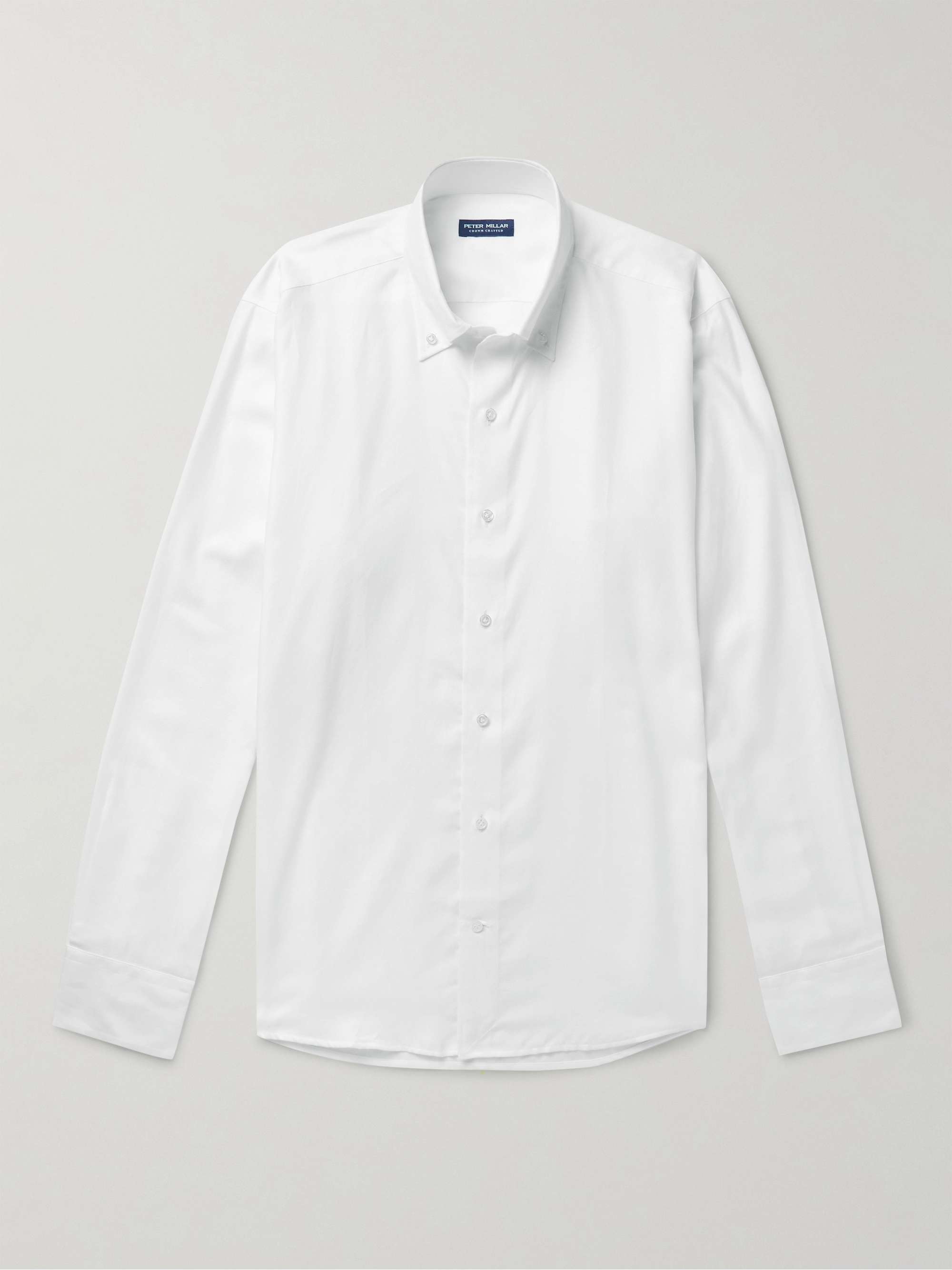 PETER MILLAR Journeyman Button-Down Collar Cotton-Twill Shirt for Men | MR  PORTER