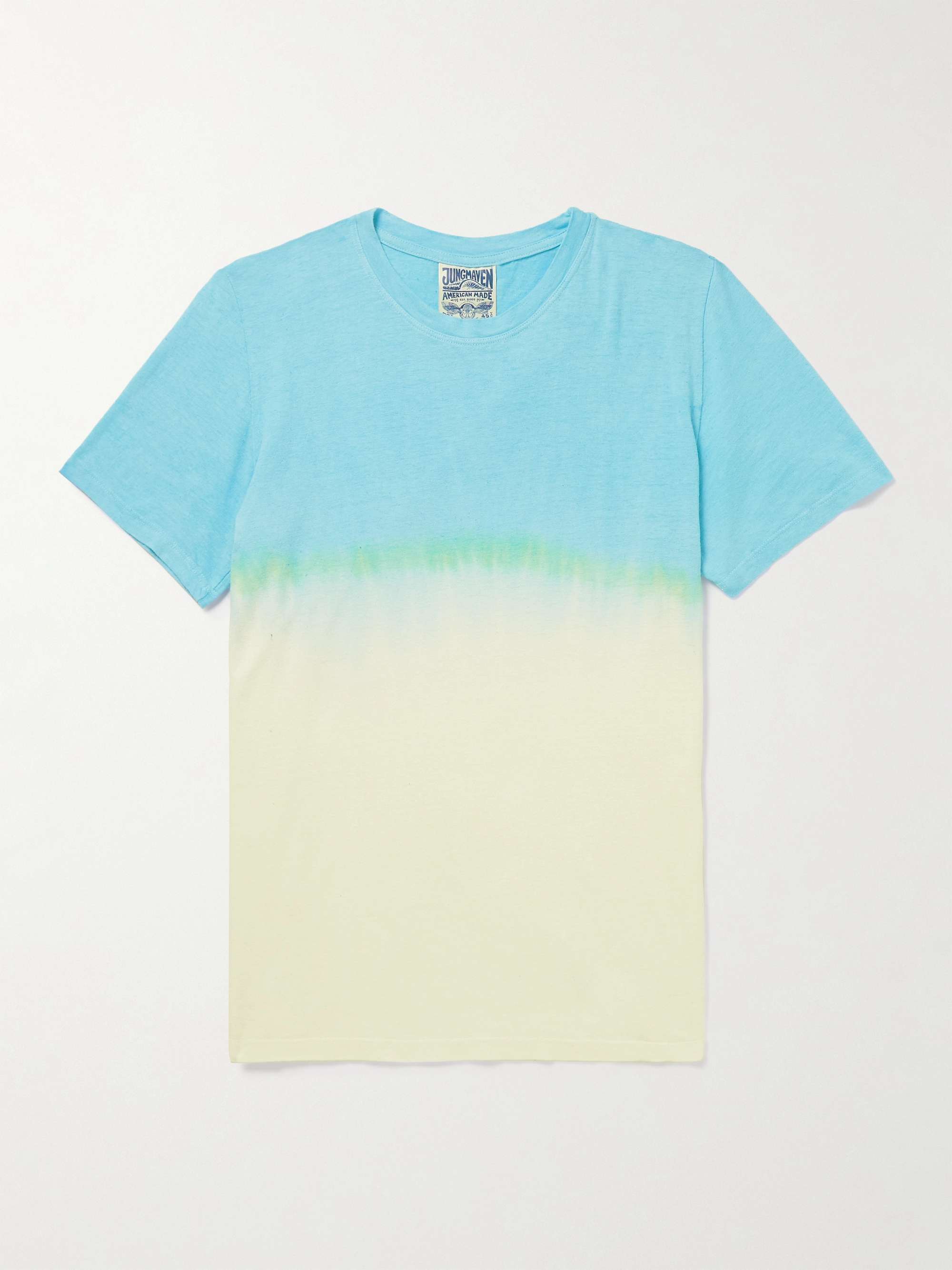 JUNGMAVEN Jung Flash Dip-Dyed Hemp and Organic Cotton-Blend Jersey T-Shirt  for Men | MR PORTER