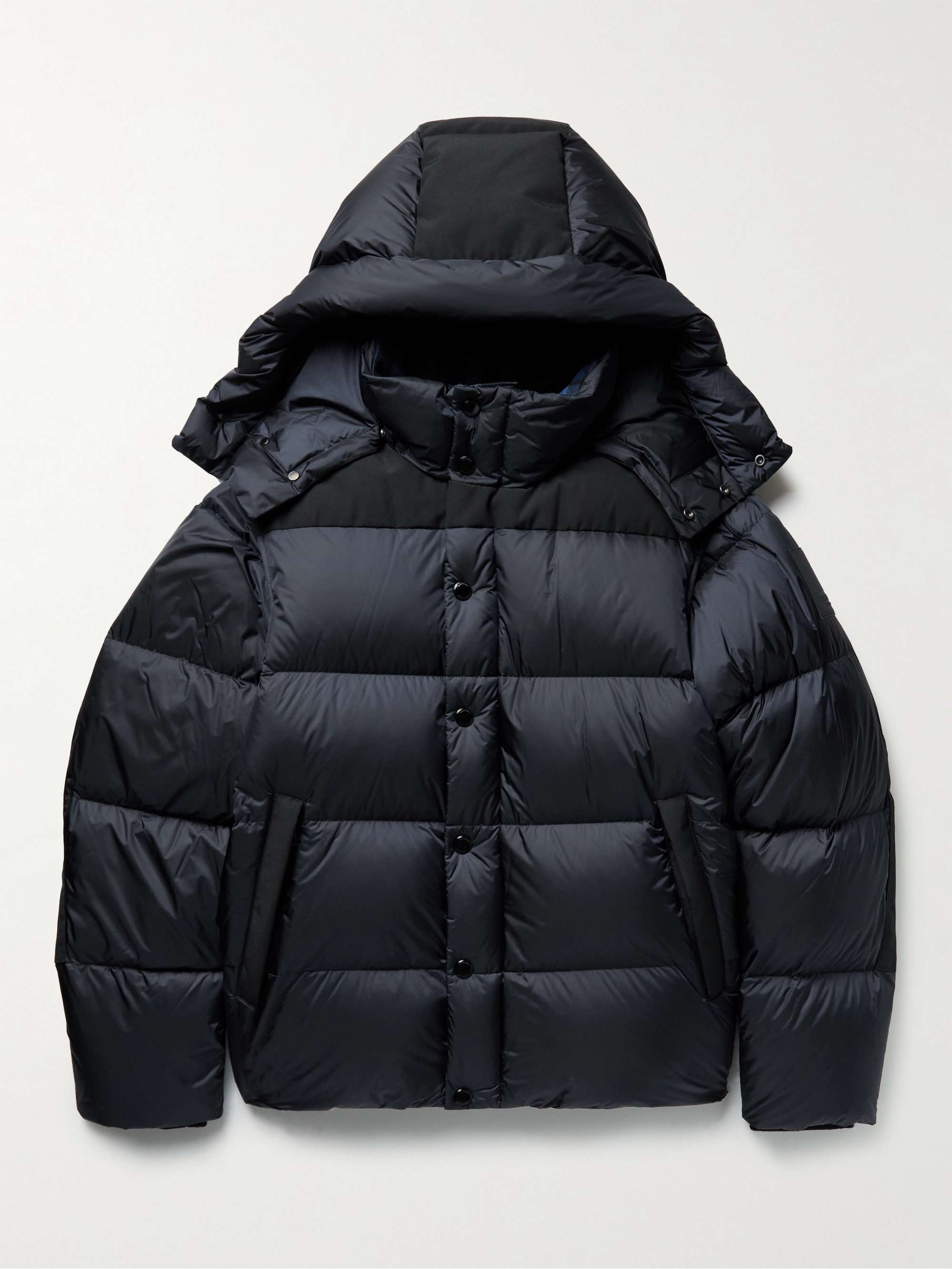 BURBERRY Hooded Panelled Quilted Shell Down Jacket | MR PORTER