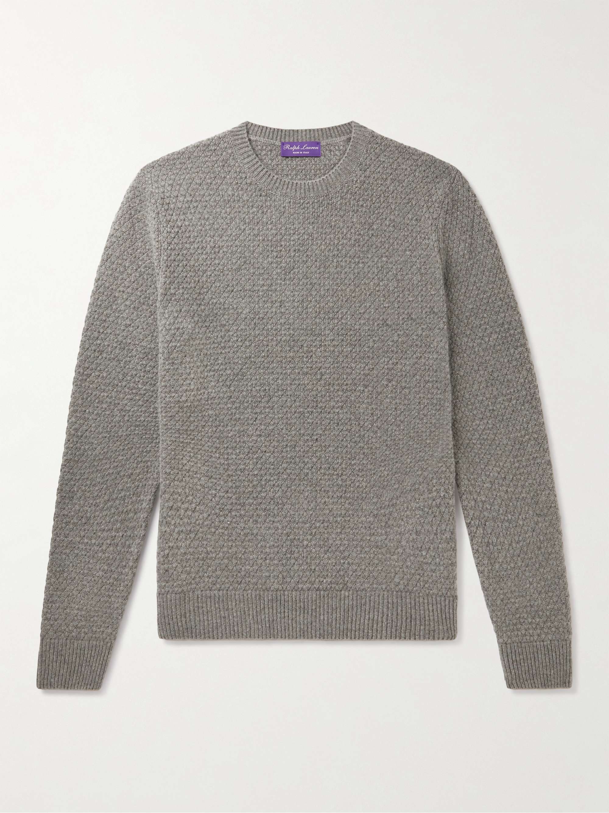 RALPH LAUREN PURPLE LABEL Honeycomb-Knit Cashmere Sweater | MR PORTER