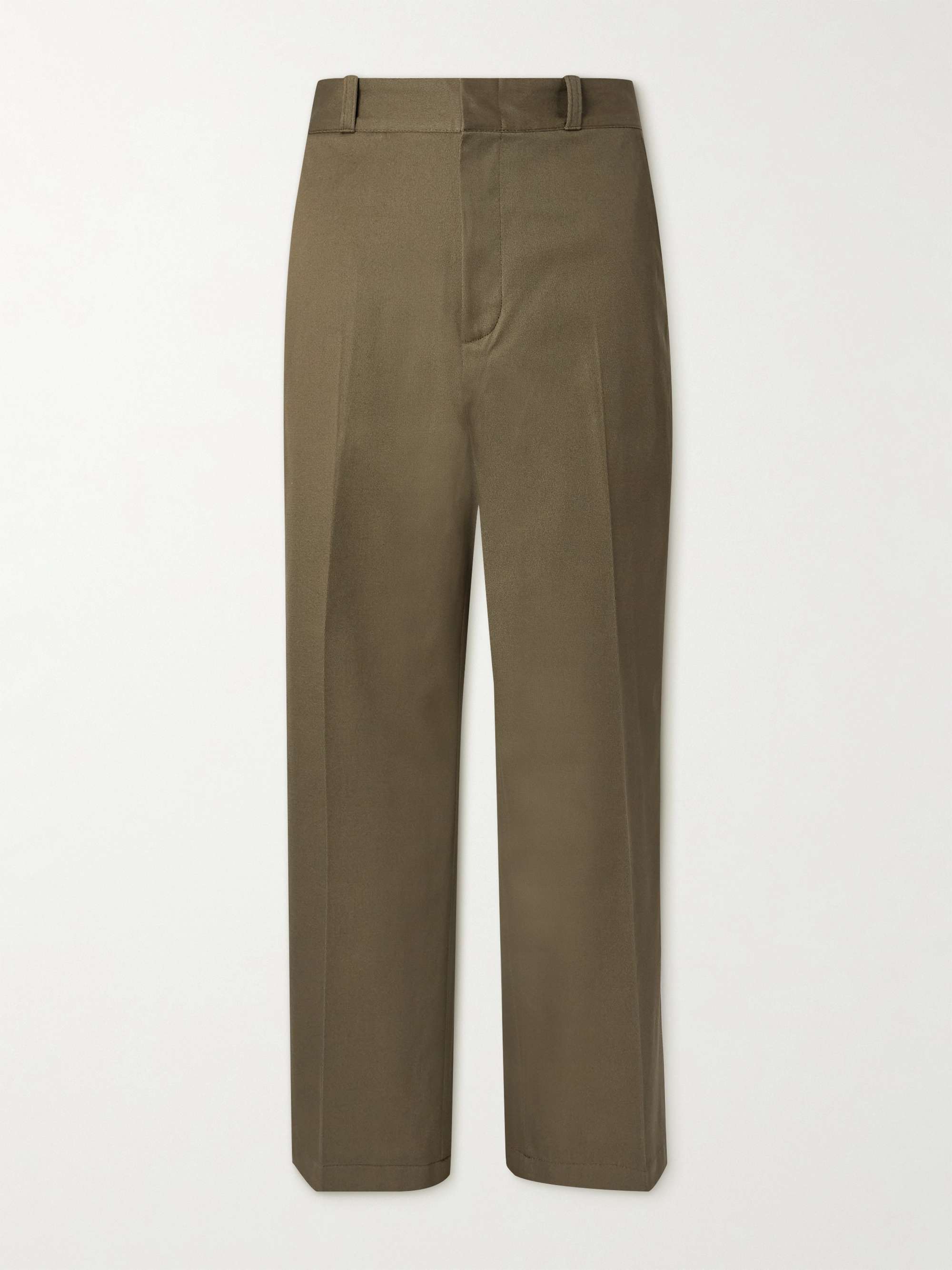 ACNE STUDIOS Wide-Leg Organic Cotton-Twill Trousers for Men | MR PORTER