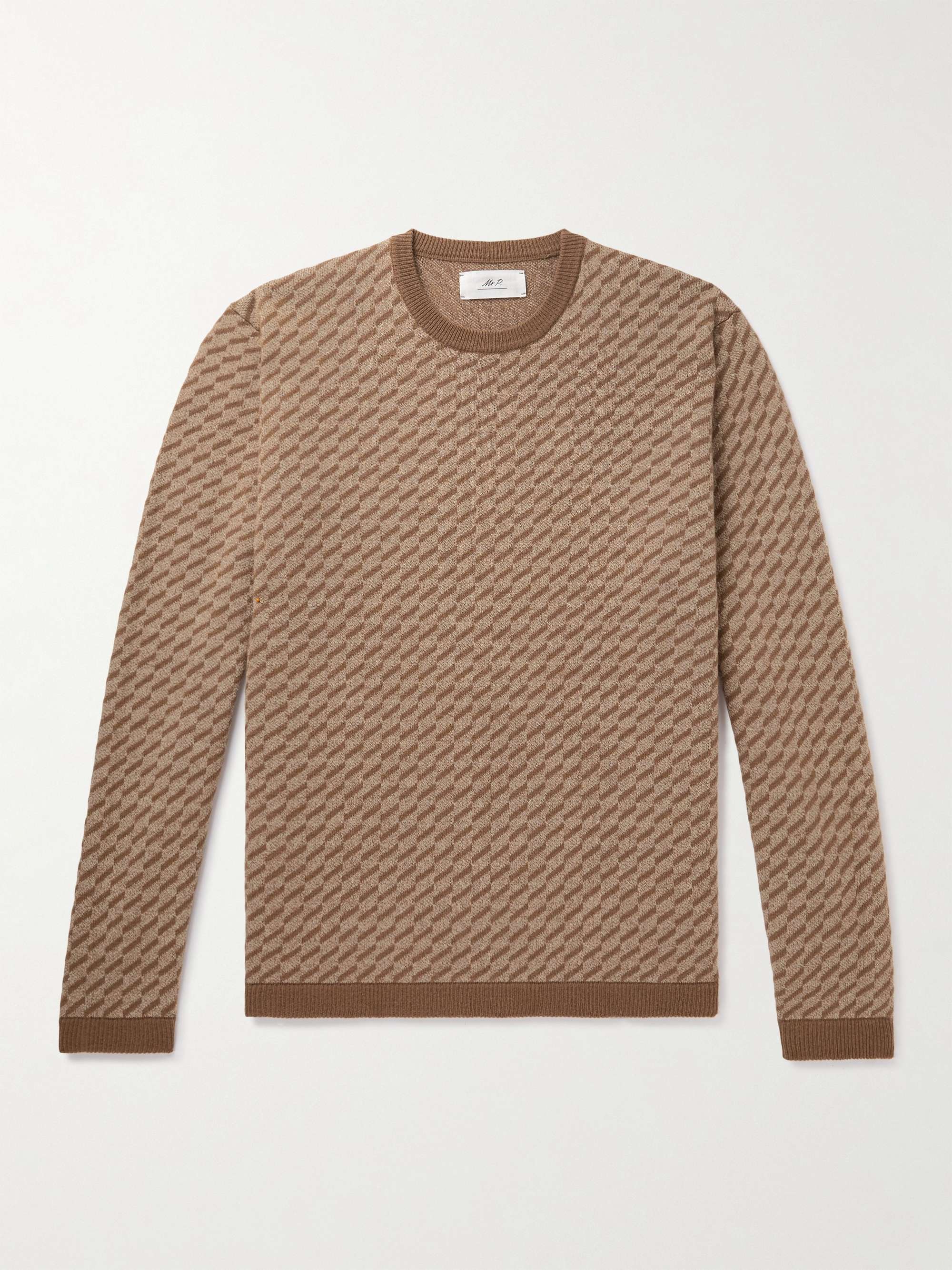 MR P. Wool-Blend Jacquard Sweater for Men | MR PORTER