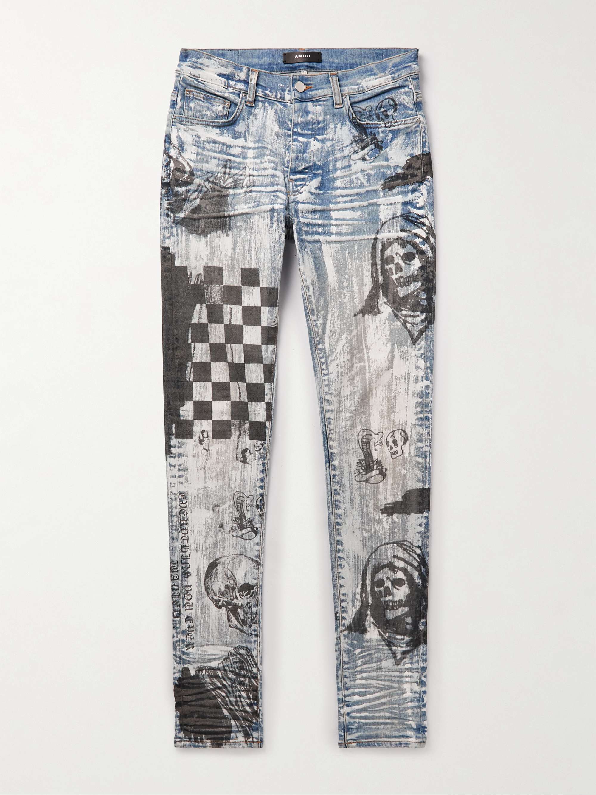 AMIRI + Wes Lang Skinny-Fit Printed Jeans | MR PORTER