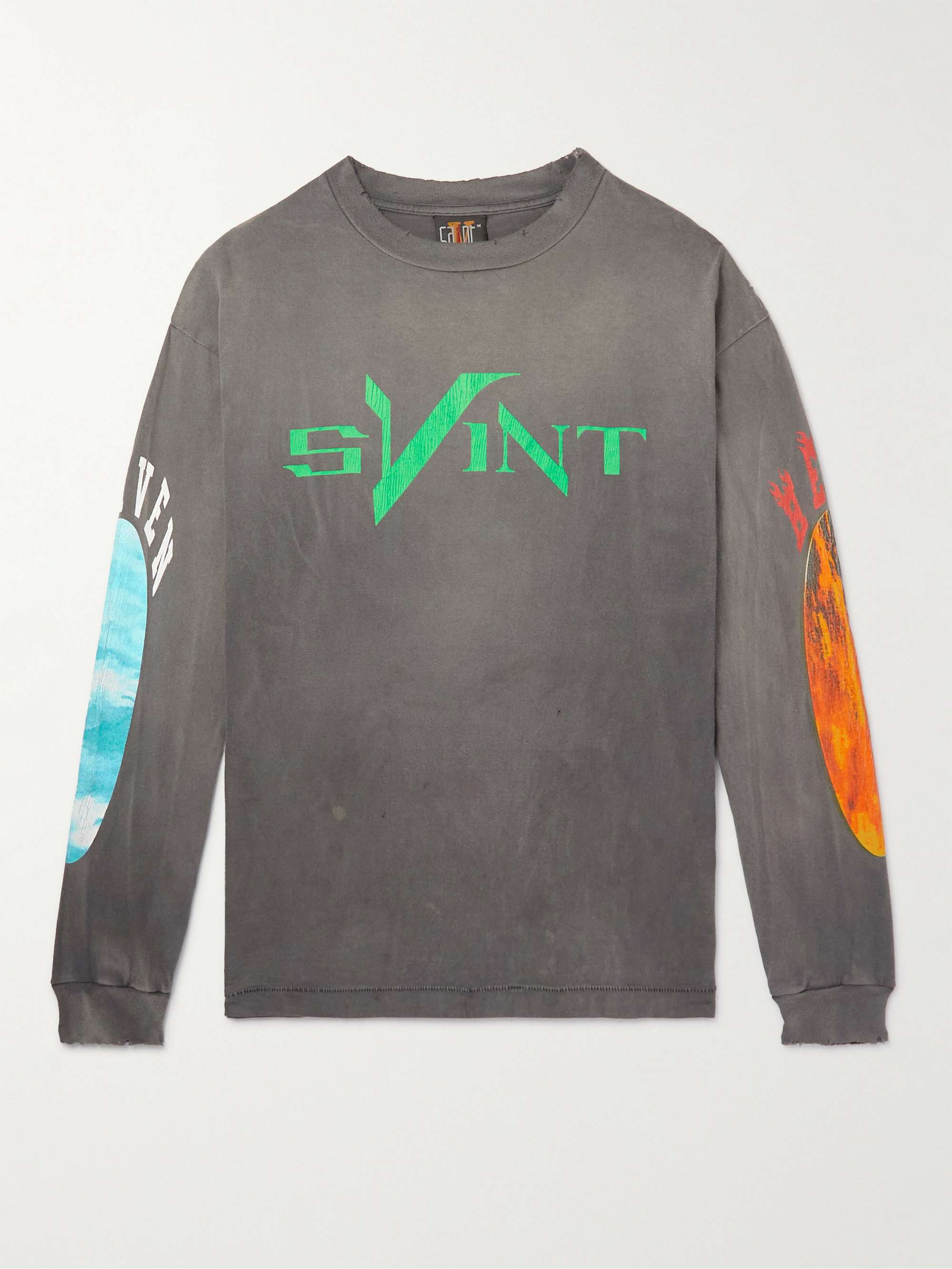 SAINT MXXXXXX + Vlone Printed Cotton-Jersey T-Shirt for Men | MR PORTER