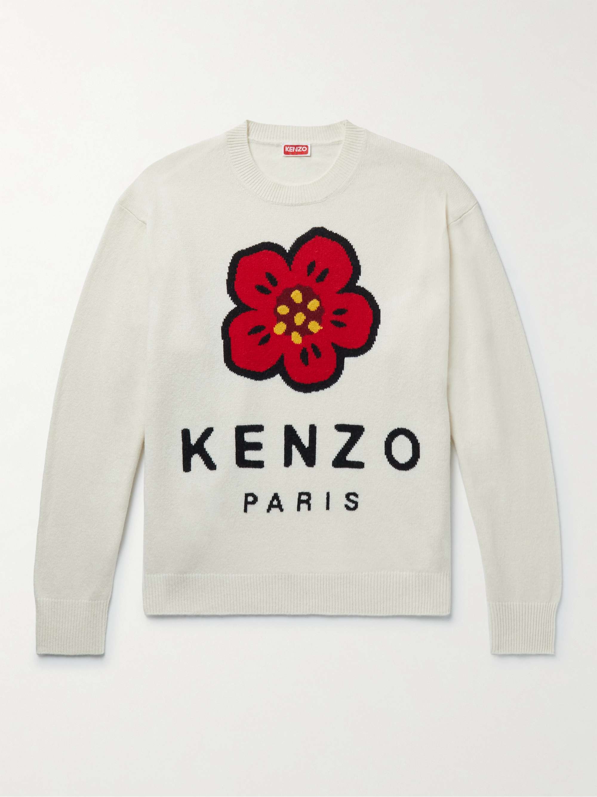 Nageslacht ambitie Slapen KENZO Logo-Jacquard Wool Sweater | MR PORTER