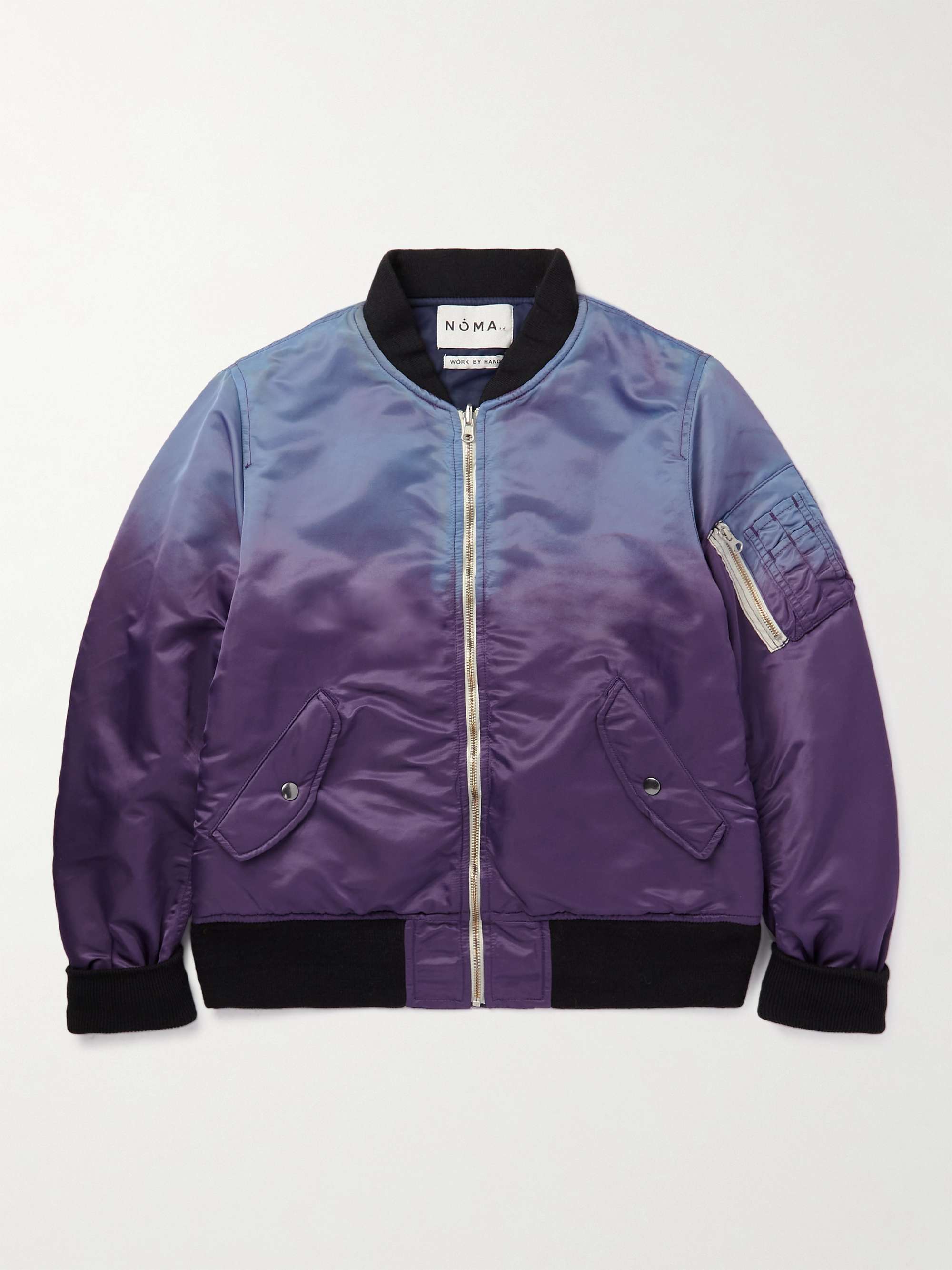 Garment-Dyed Cotton-Twill Bomber Jacket