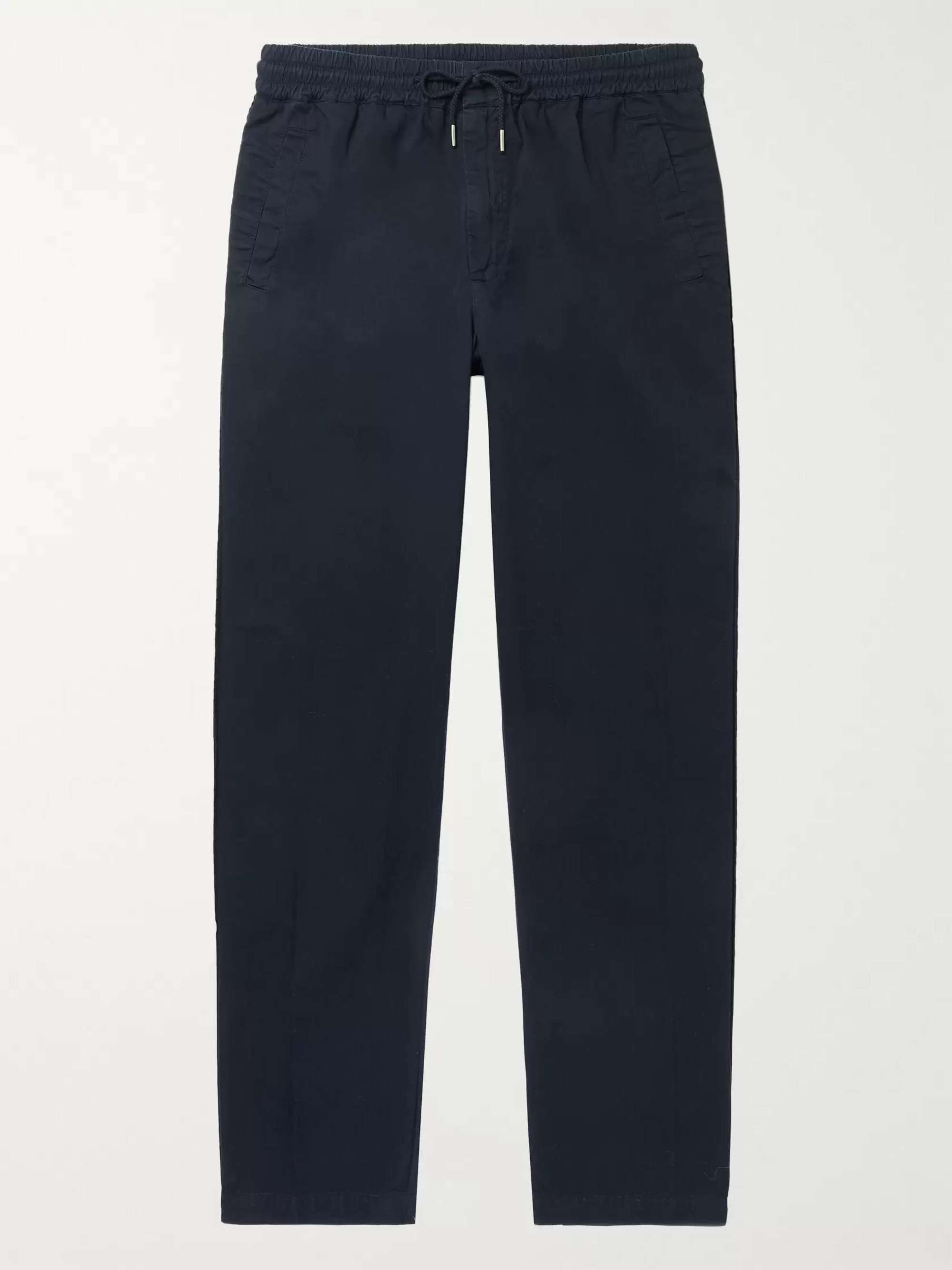 FOLK Tapered Cotton-Twill Drawstring Trousers for Men | MR PORTER