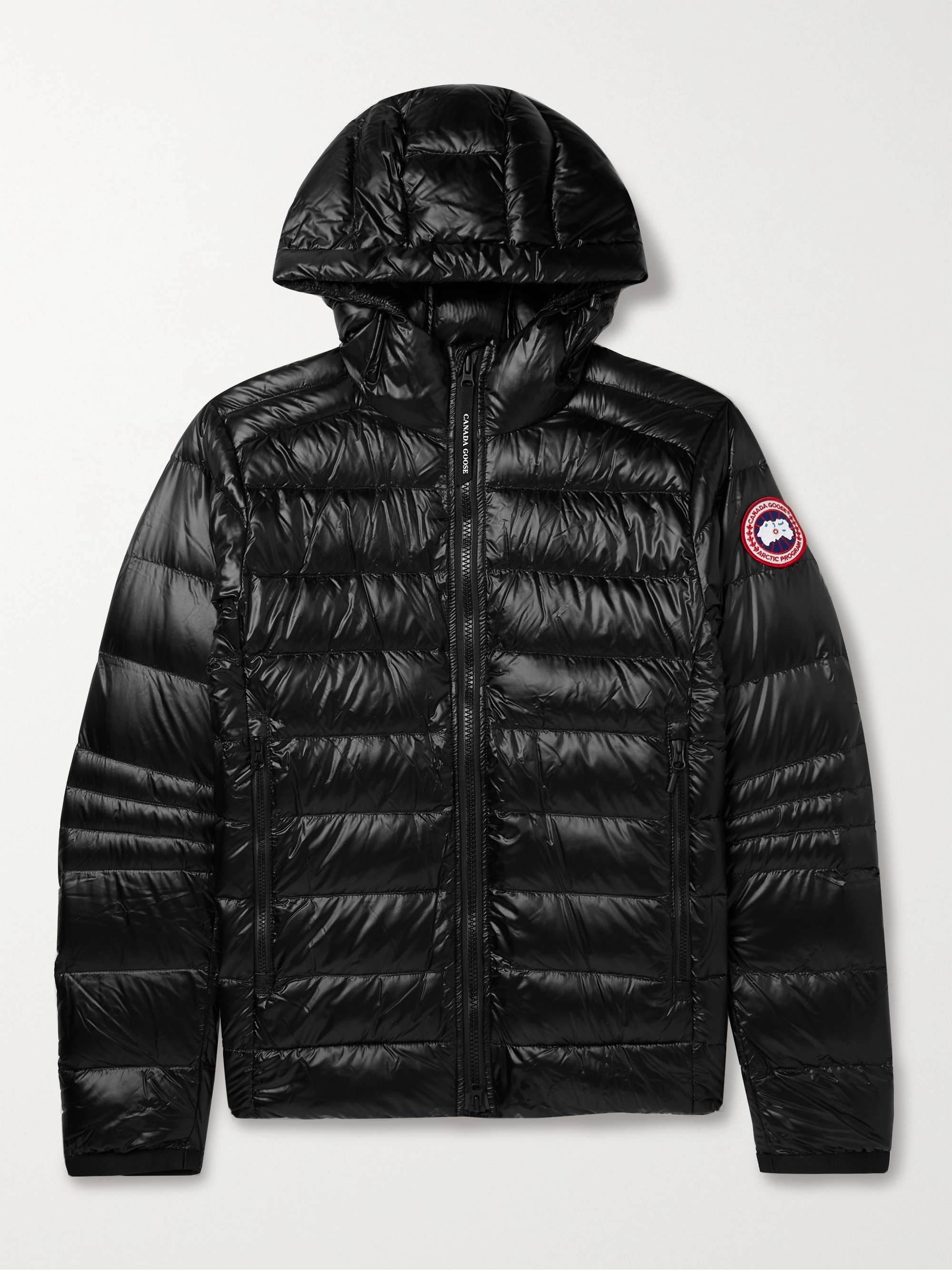 Black Crofton Slim-Fit Recycled Nylon-Ripstop Hooded Down Jacket | CANADA  GOOSE | MR PORTER