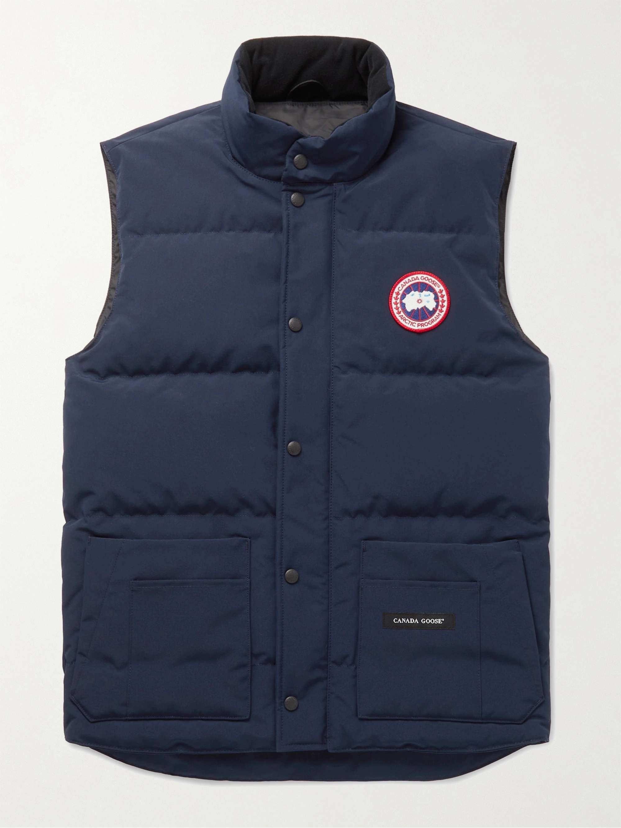 Navy Slim-Fit Freestyle Crew Quilted Arctic Tech Down Gilet | CANADA GOOSE  | MR PORTER