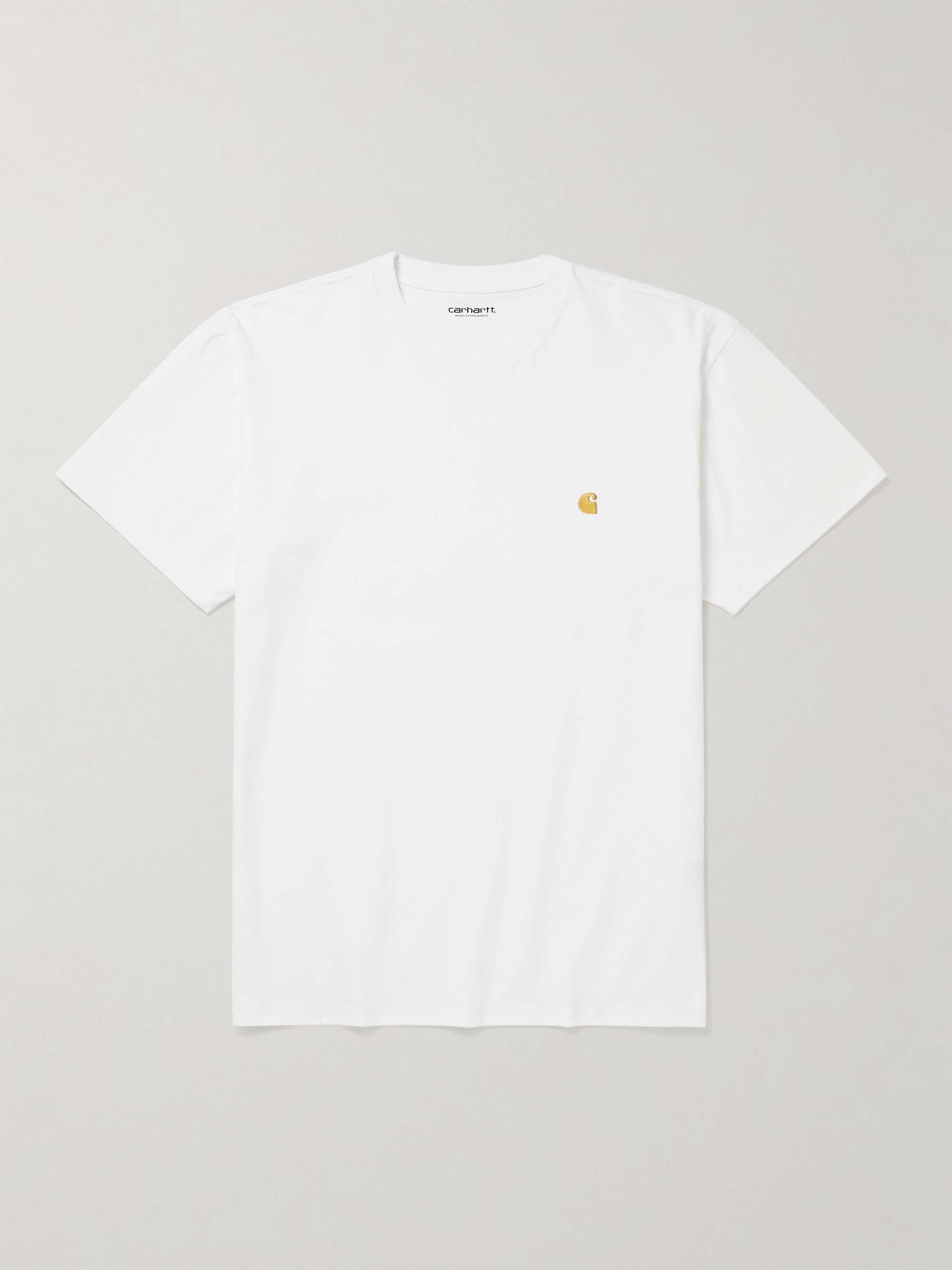CARHARTT WIP Logo-Embroidered Cotton-Jersey T-Shirt for Men | MR PORTER