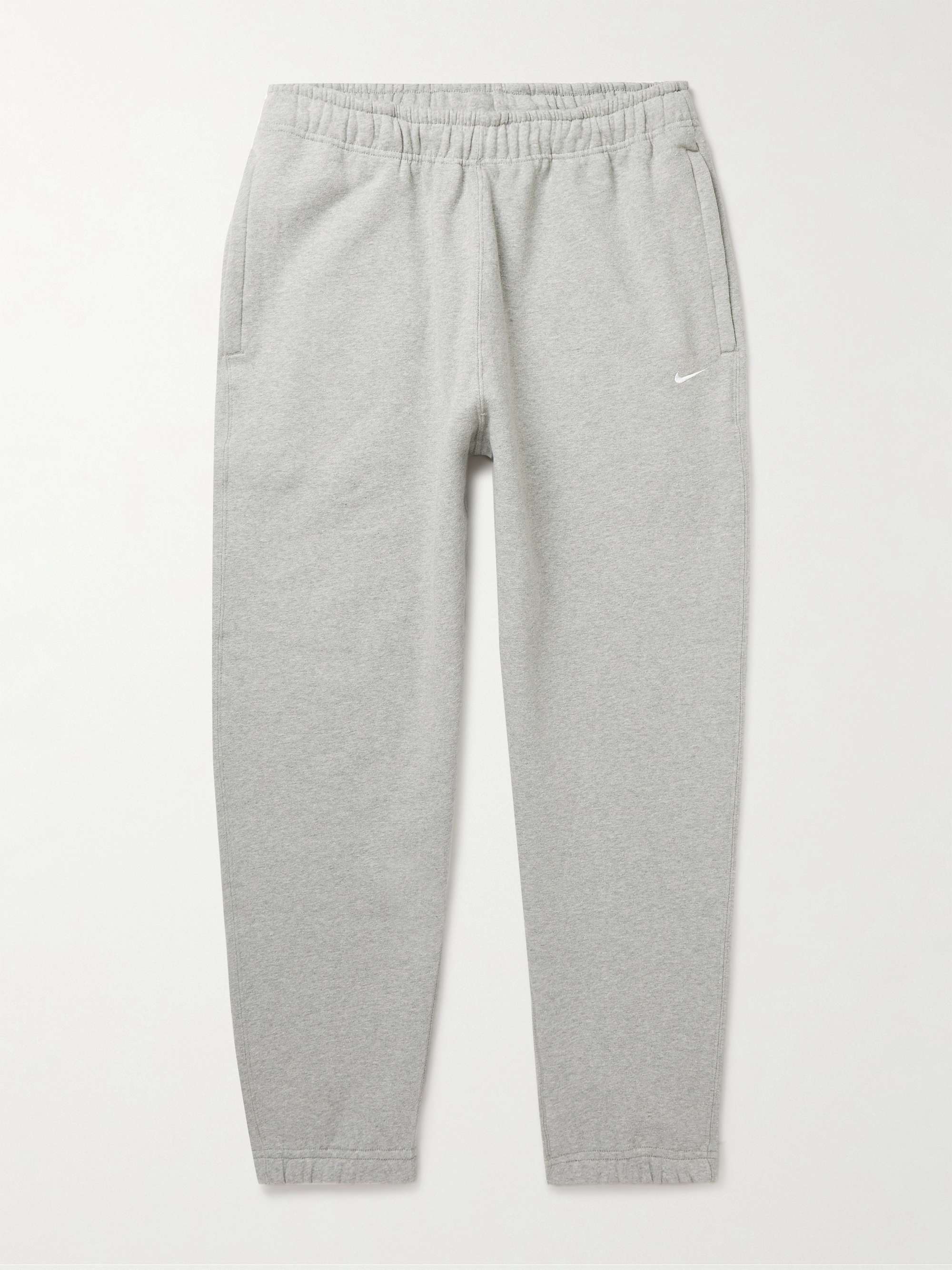 NIKE NRG Tapered Logo-Embroidered Cotton-Blend Jersey Sweatpants for Men |  MR PORTER