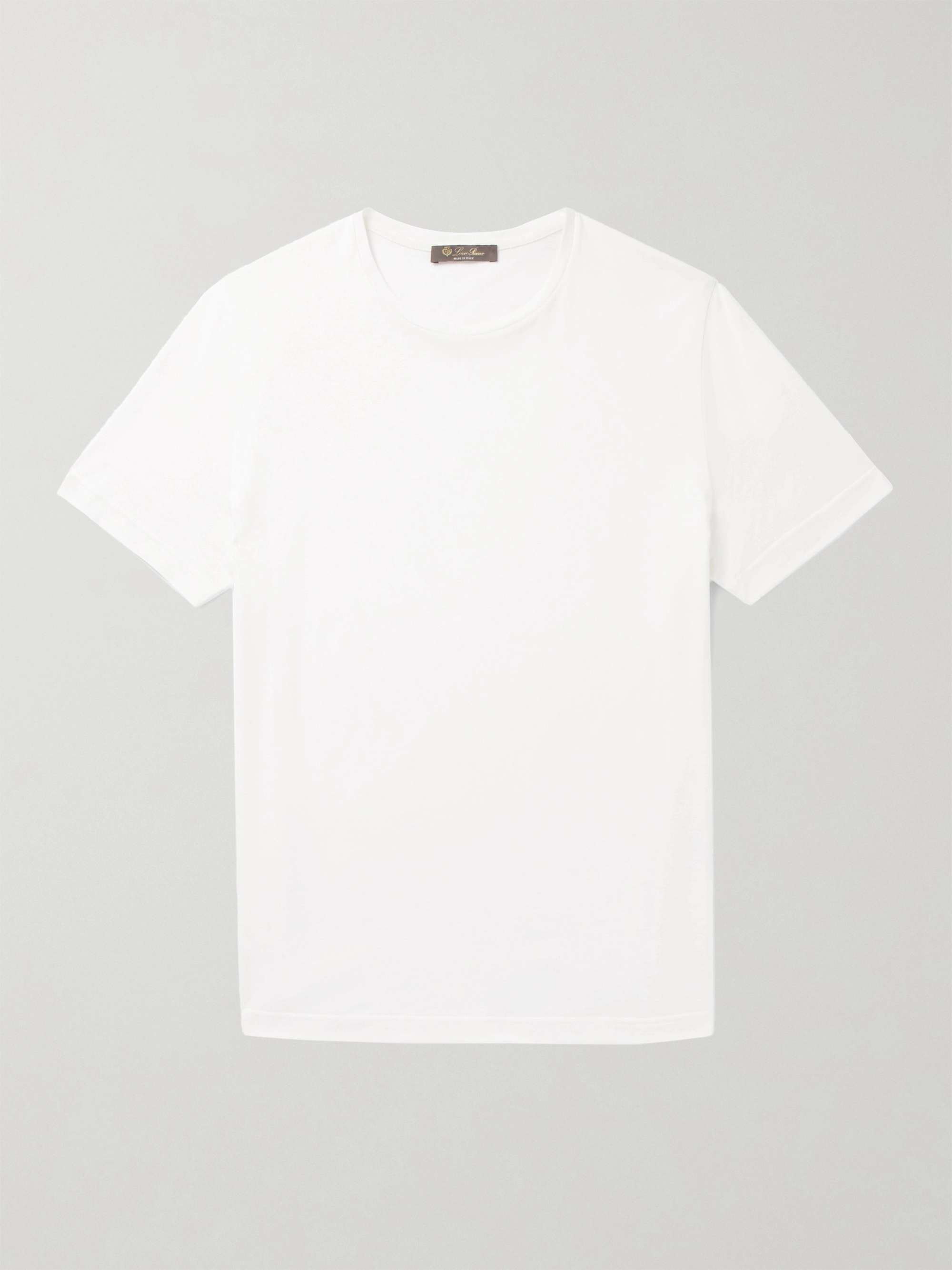 LORO PIANA Slim-Fit Silk and Cotton-Blend Jersey T-Shirt for Men | MR PORTER