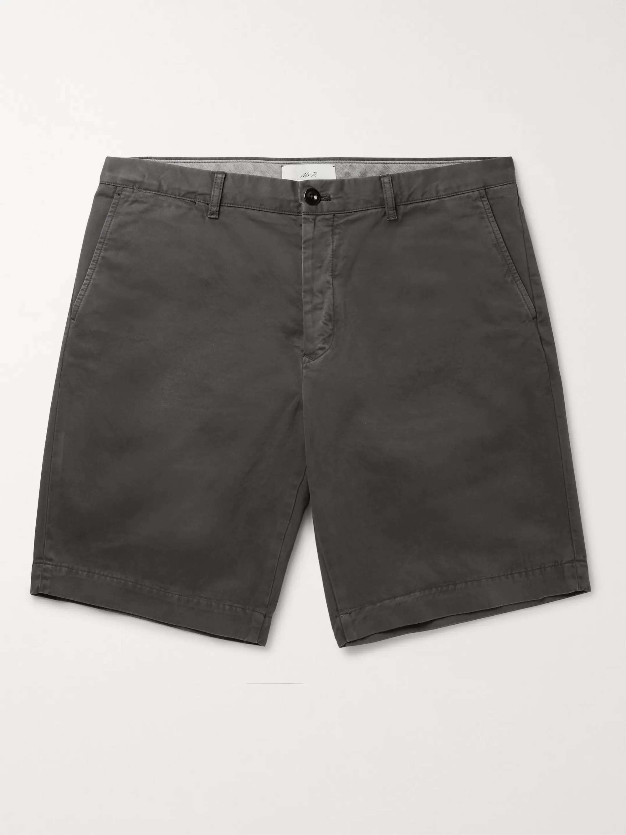 MR P. Garment-Dyed Cotton-Twill Bermuda Shorts for Men | MR PORTER