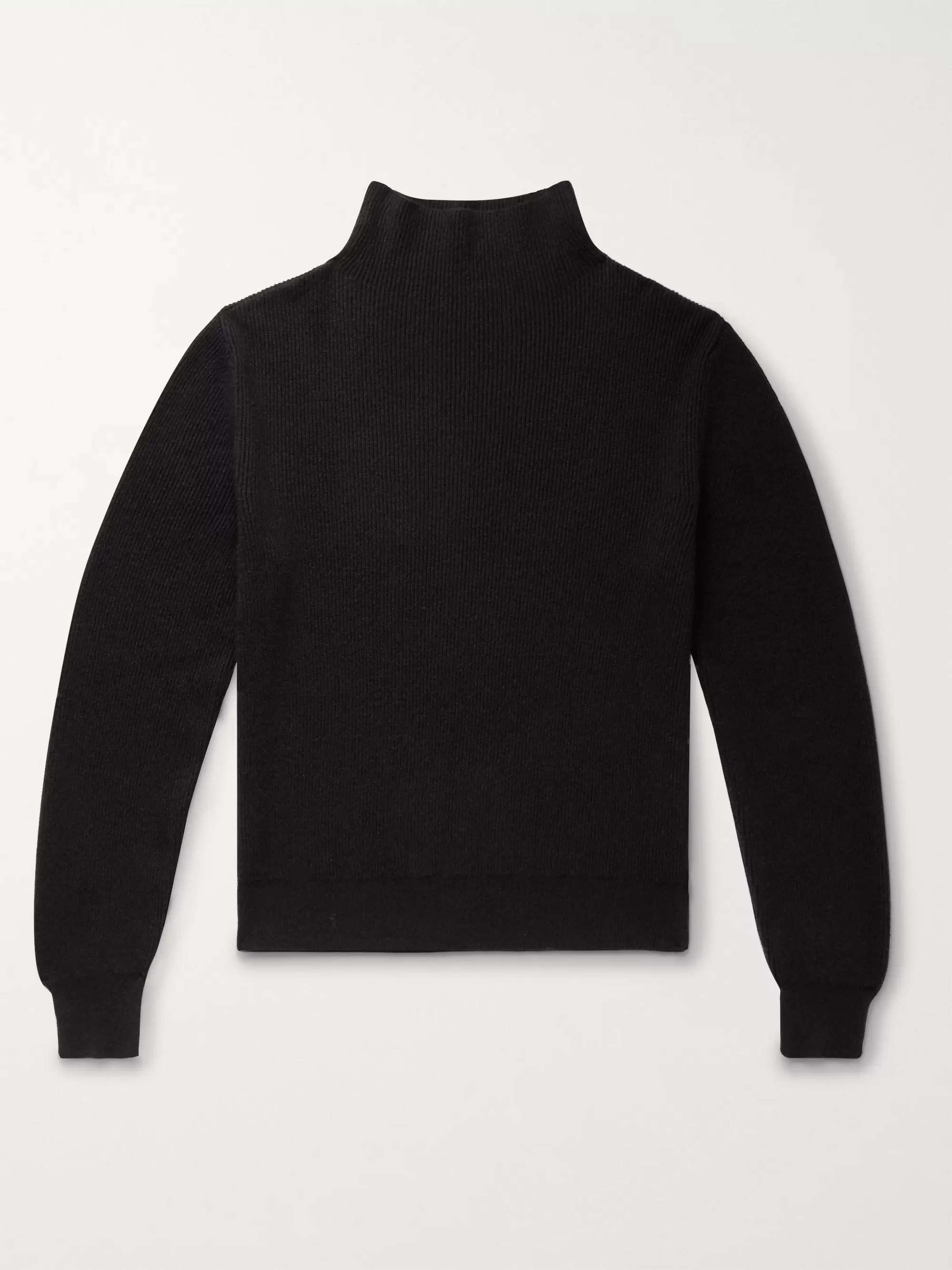 THE ROW Daniel Ribbed Cashmere Rollneck Sweater for Men | MR PORTER