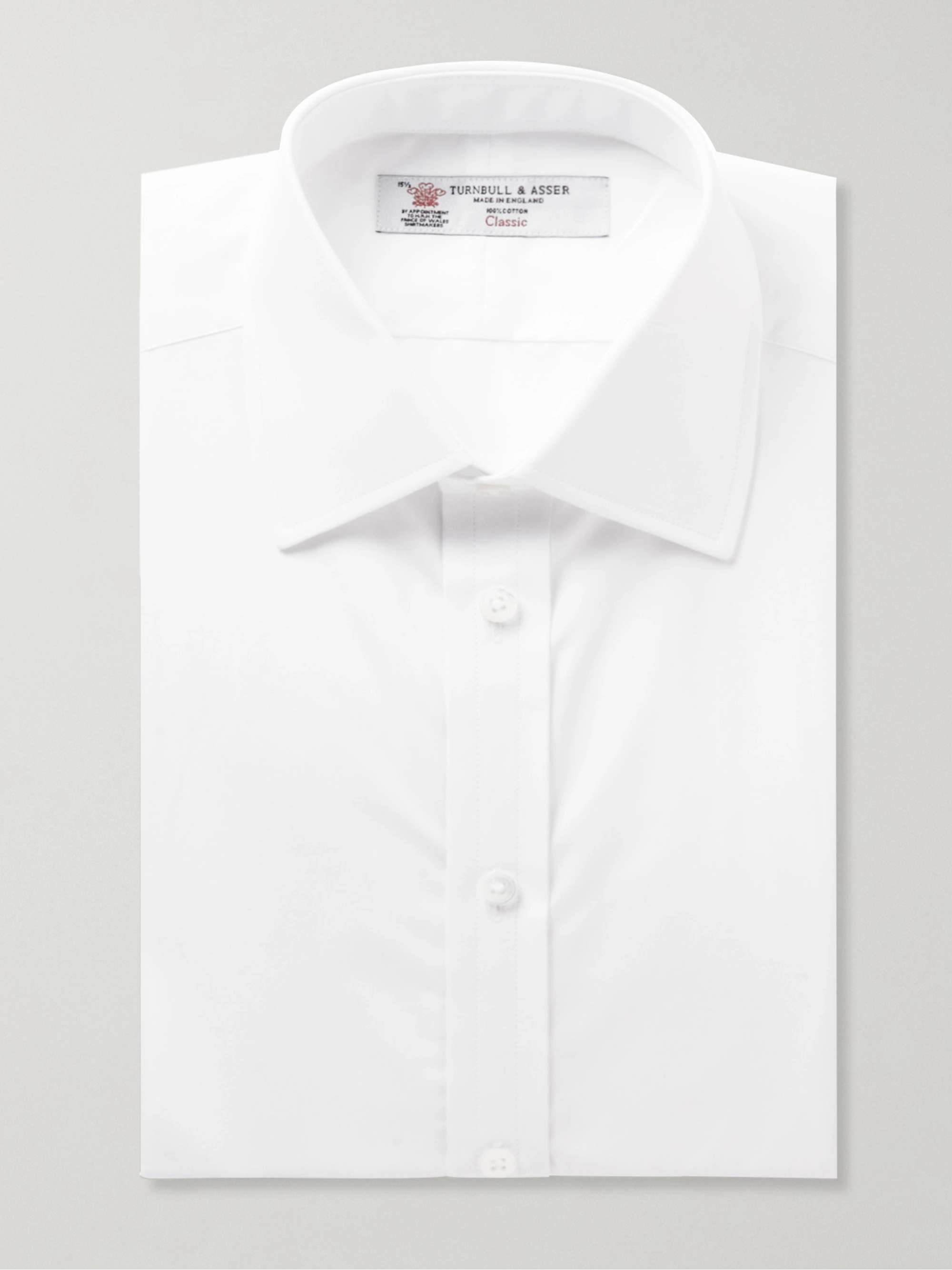 TURNBULL & ASSER White Double-Cuff Cotton Shirt | MR PORTER