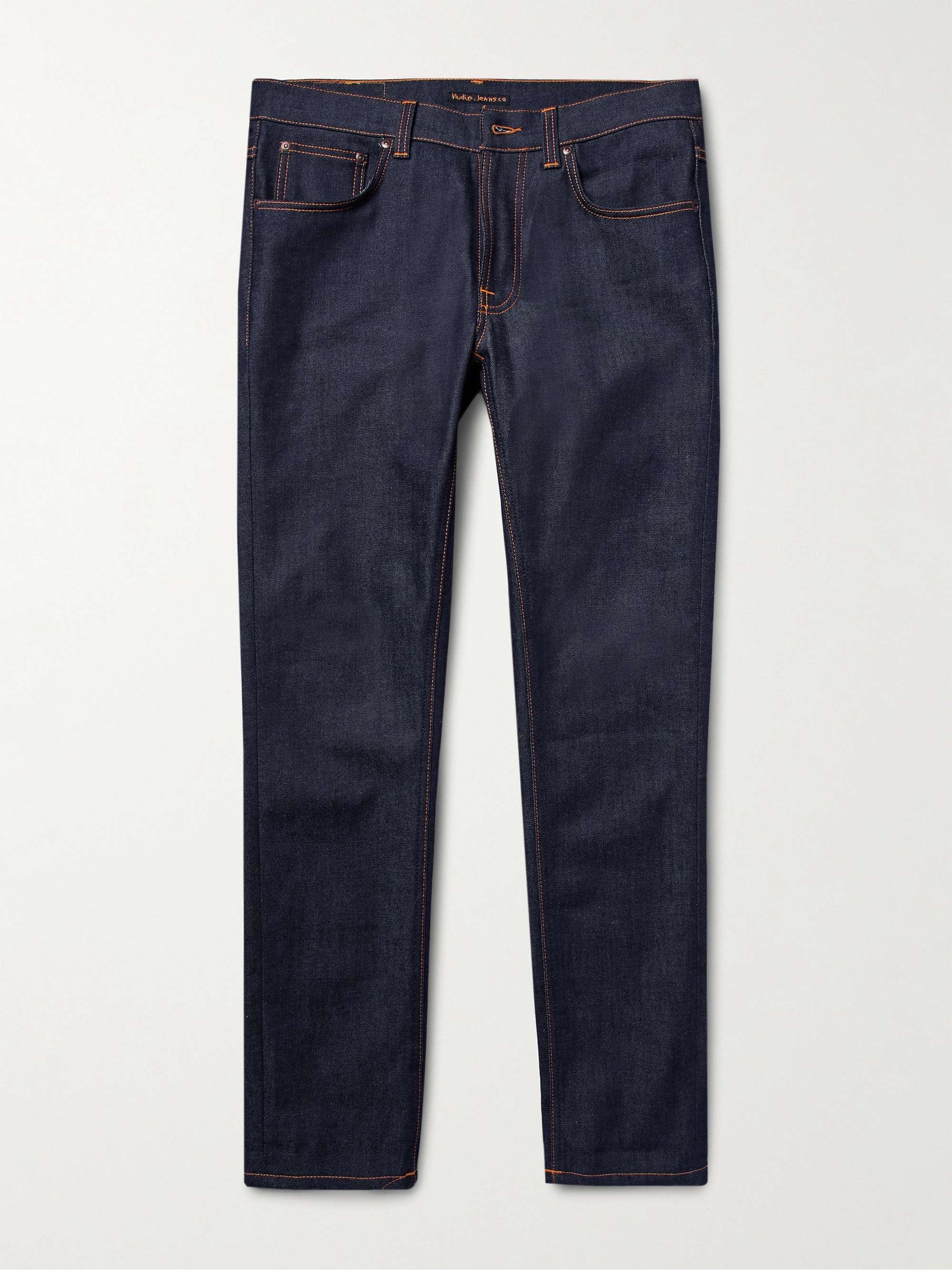 Dark denim Lean Dean Slim-Fit Dry Organic Denim Jeans | NUDIE JEANS | MR  PORTER