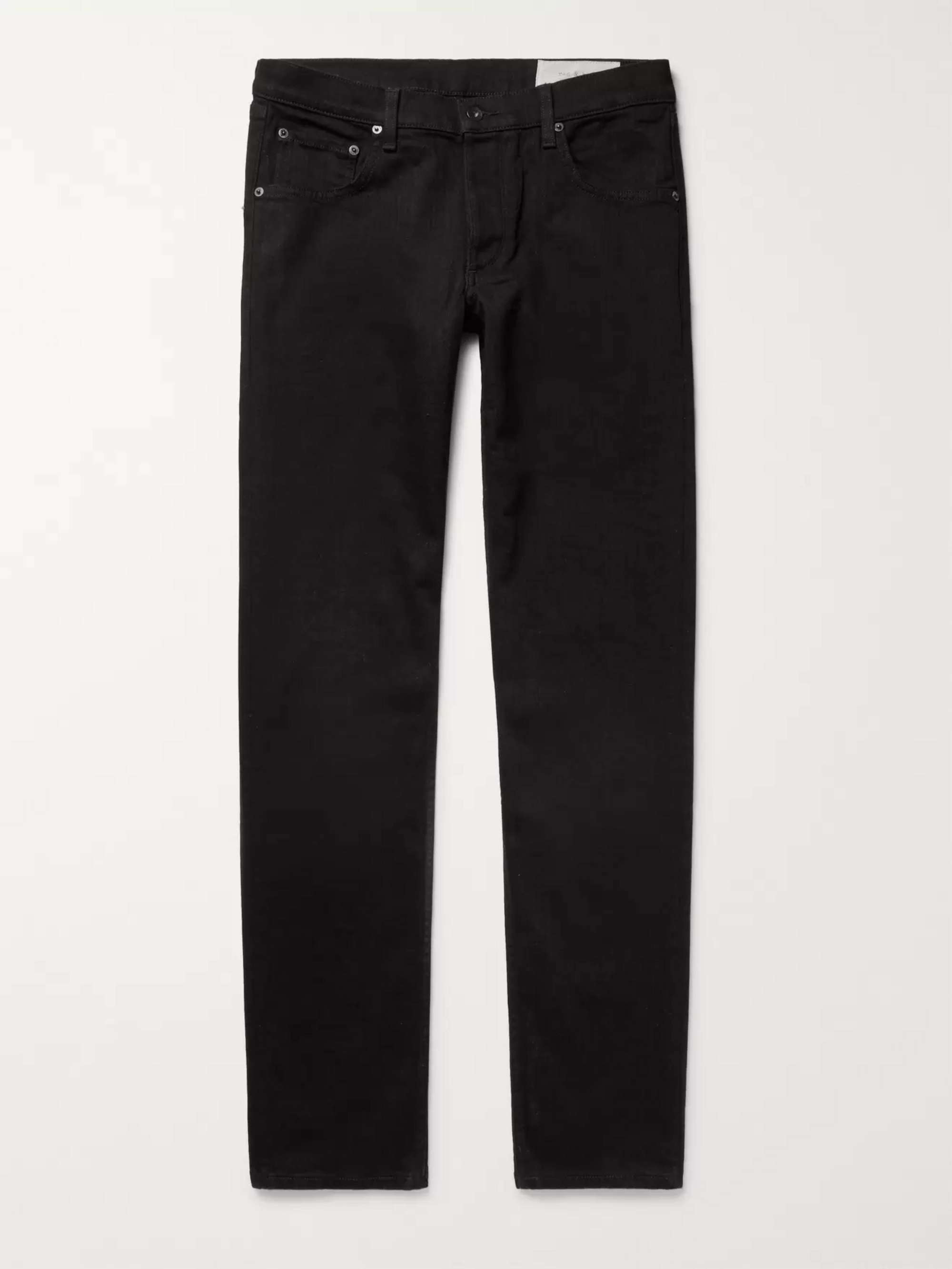 Black Fit 2 Slim-Fit Stretch-Denim Jeans | RAG & BONE | MR PORTER