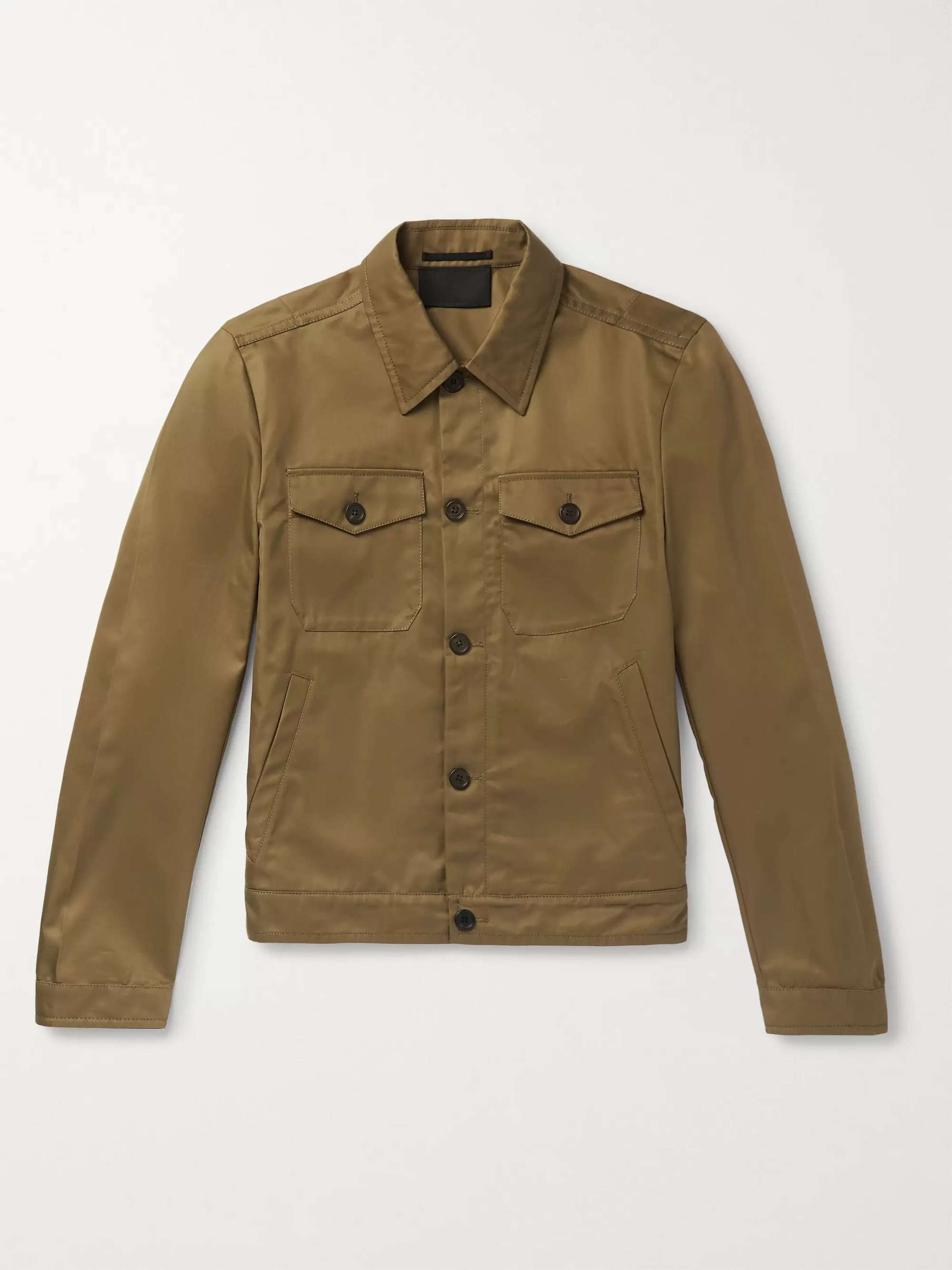 PRADA Cotton-Blend Gabardine Blouson Jacket for Men | MR PORTER
