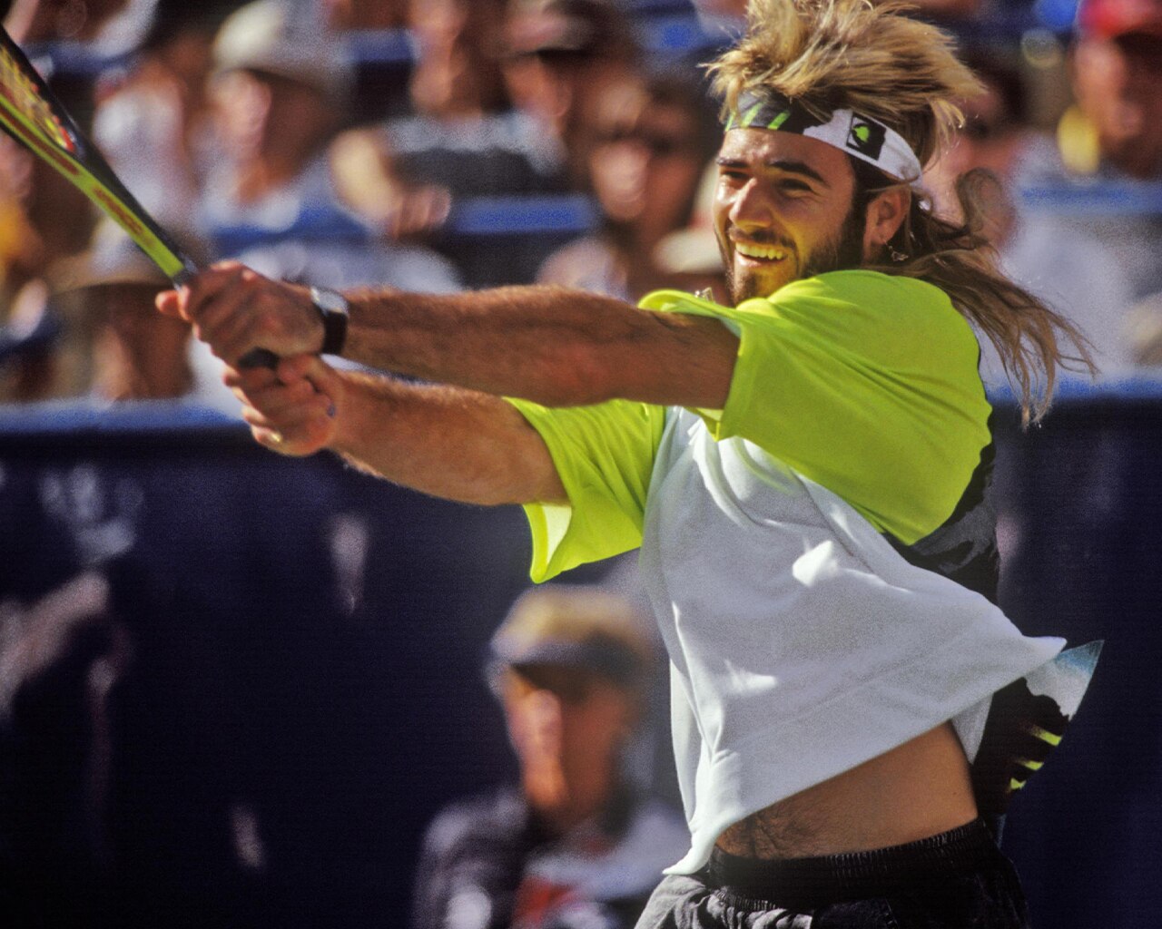 One Memorable Look: Mr Andre Agassi Lights Up The Tennis Court 