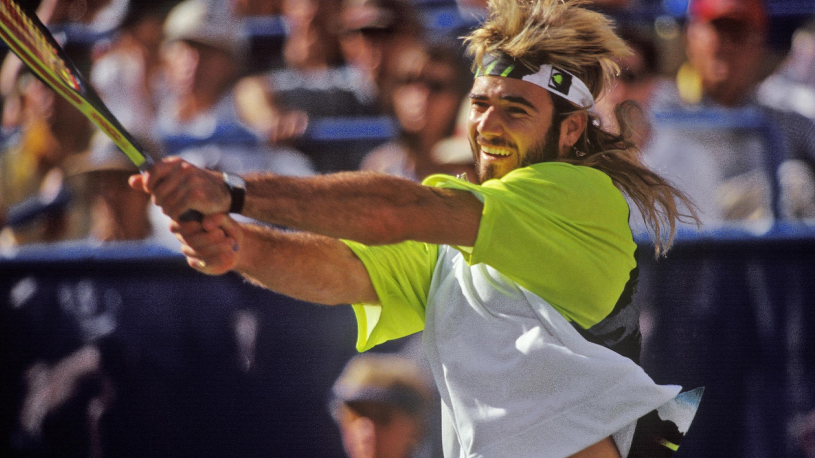 One Memorable Look: Mr Andre Agassi Lights Up The Tennis Court | The  Journal | MR PORTER