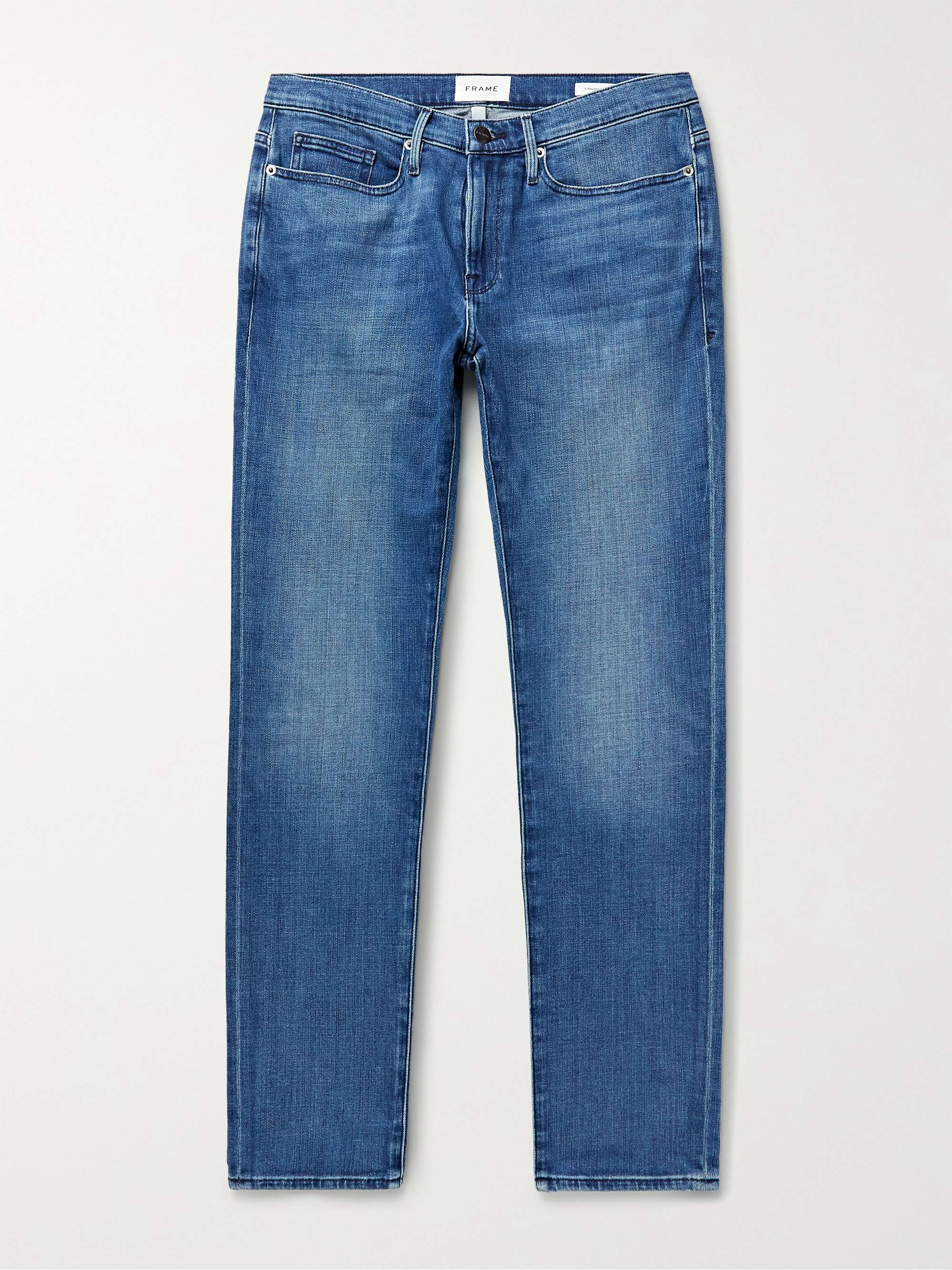Jeans skinny in denim stretch L'Homme FRAME da uomo | MR PORTER