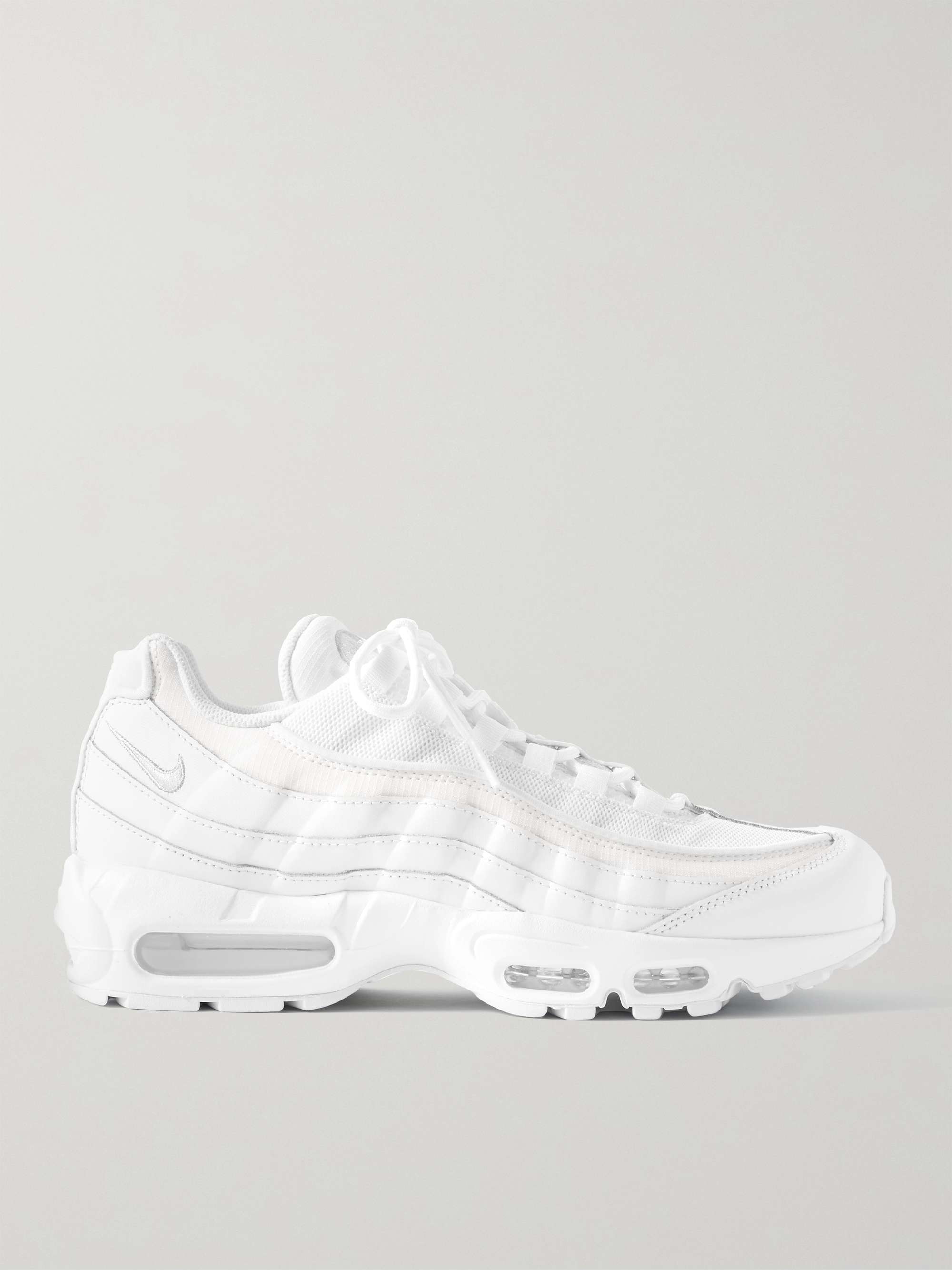 NIKE Air Max 95 Essential Leather and Suede-Trimmed Mesh Sneakers | MR  PORTER