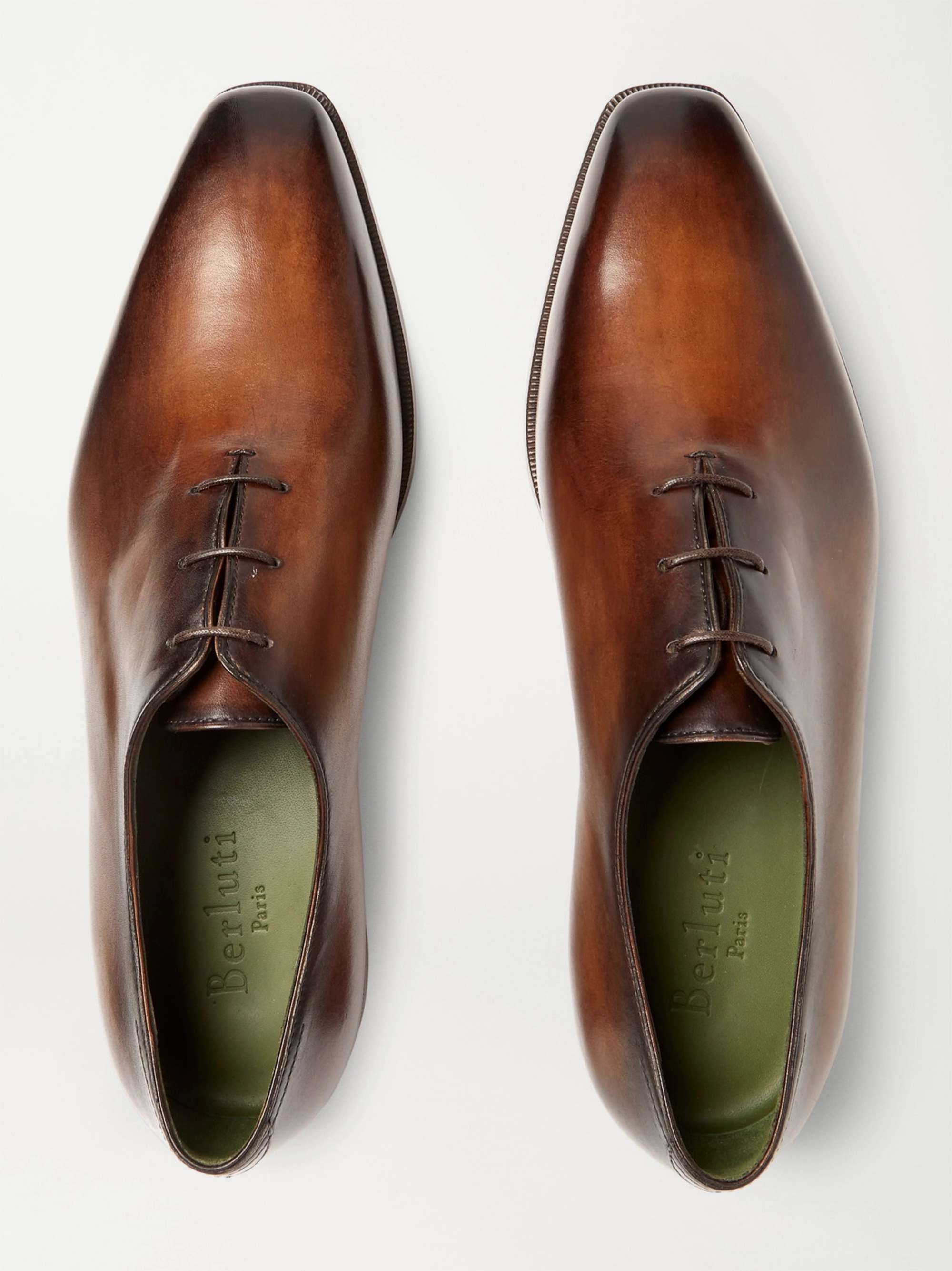 BERLUTI Blake Whole-Cut Venezia Leather Oxford Shoes for Men | MR PORTER
