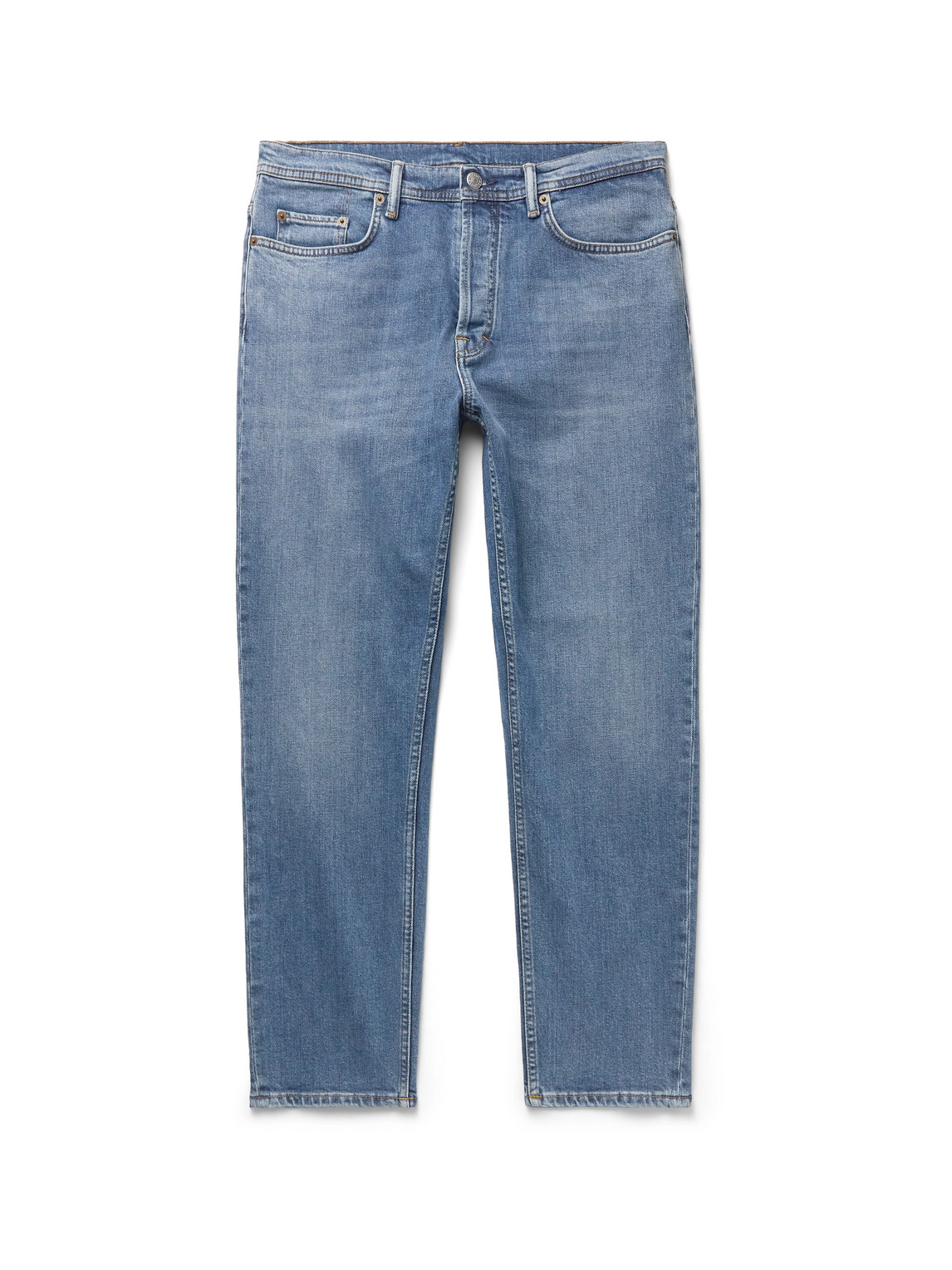 Acne Studios River Slim-fit Tapered Stretch-denim Jeans In Blue | ModeSens