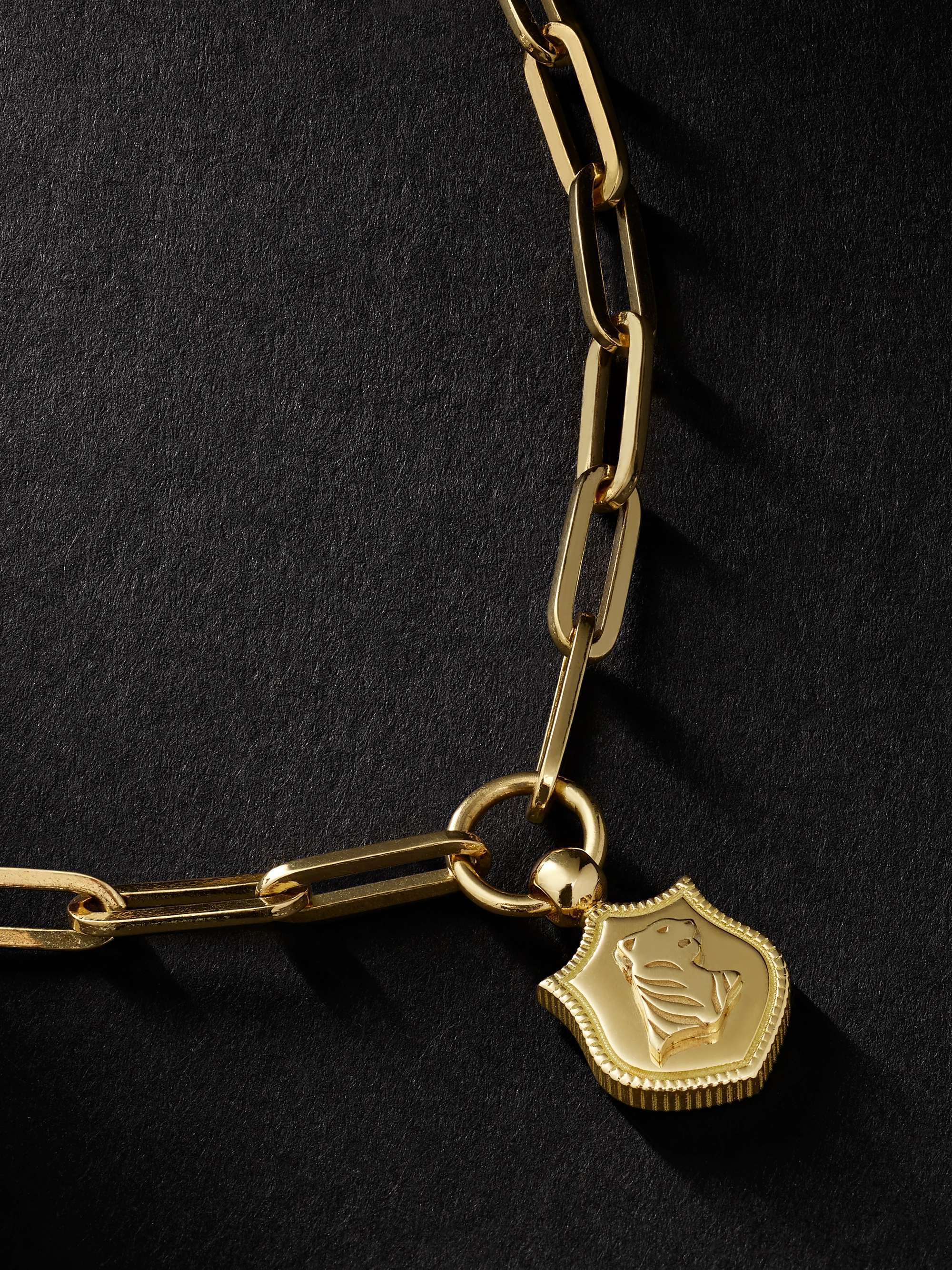FOUNDRAE Tiger 18-Karat Gold Necklace for Men