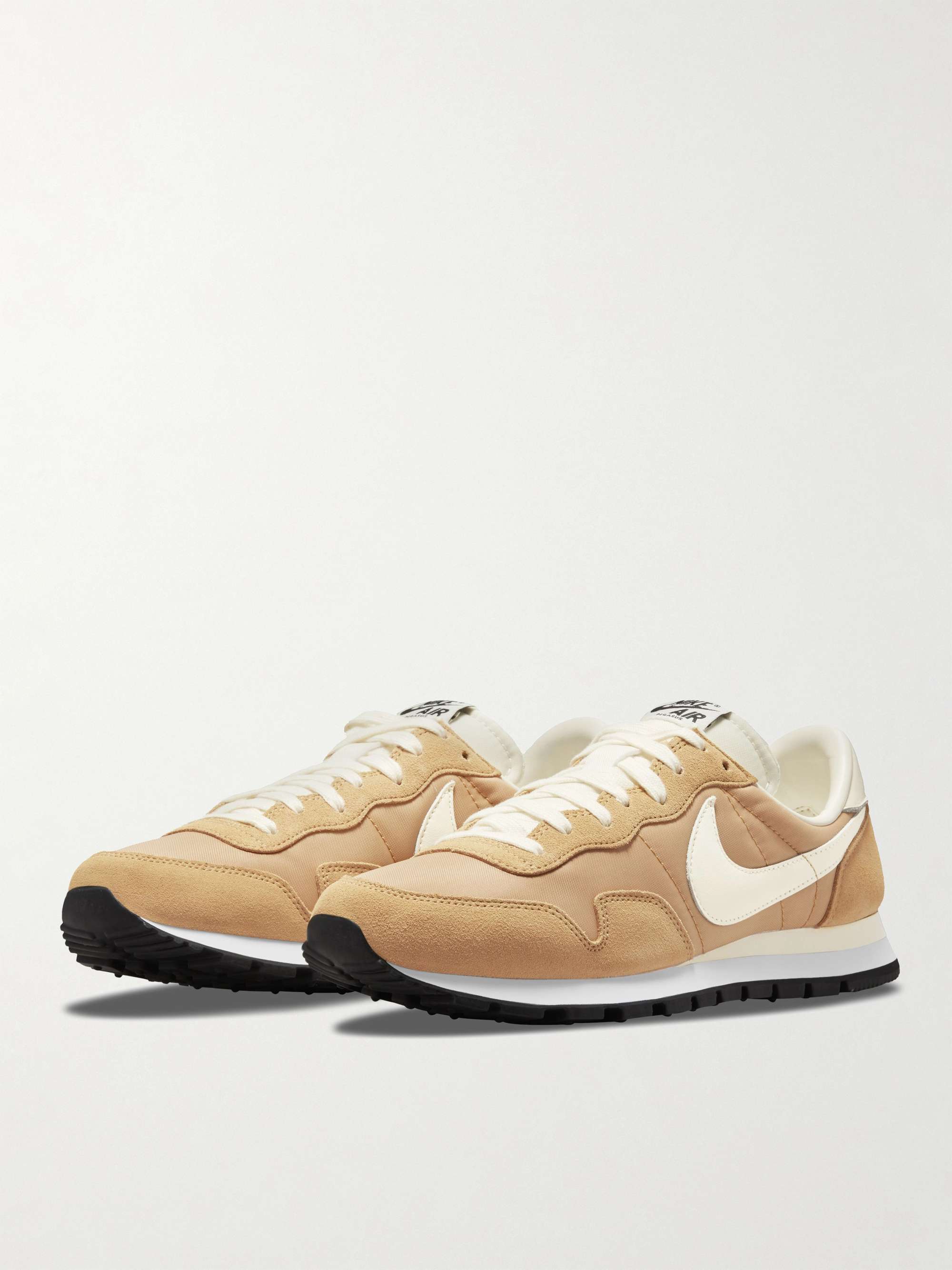 NIKE Air Pegasus 83 Leather-Trimmed Suede and Shell Sneakers for Men | MR  PORTER