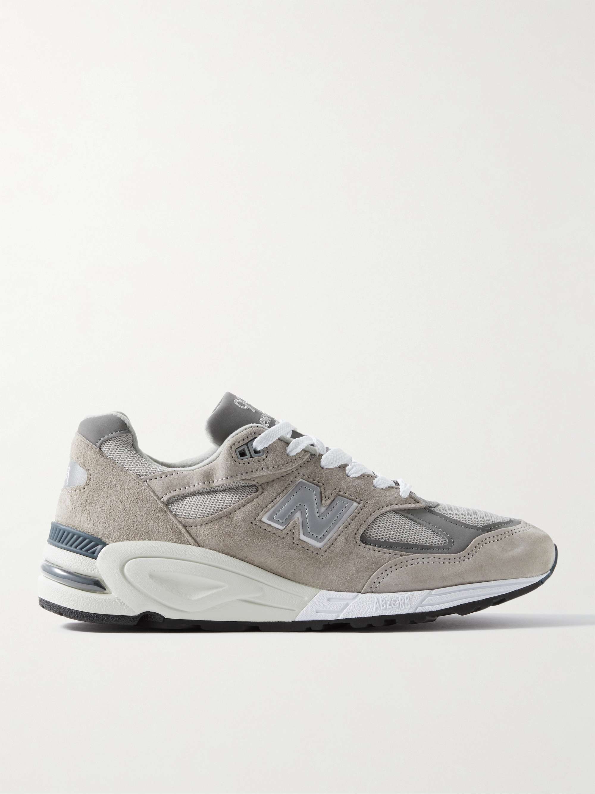 NEW BALANCE M990v2 Suede and Mesh Sneakers | MR PORTER