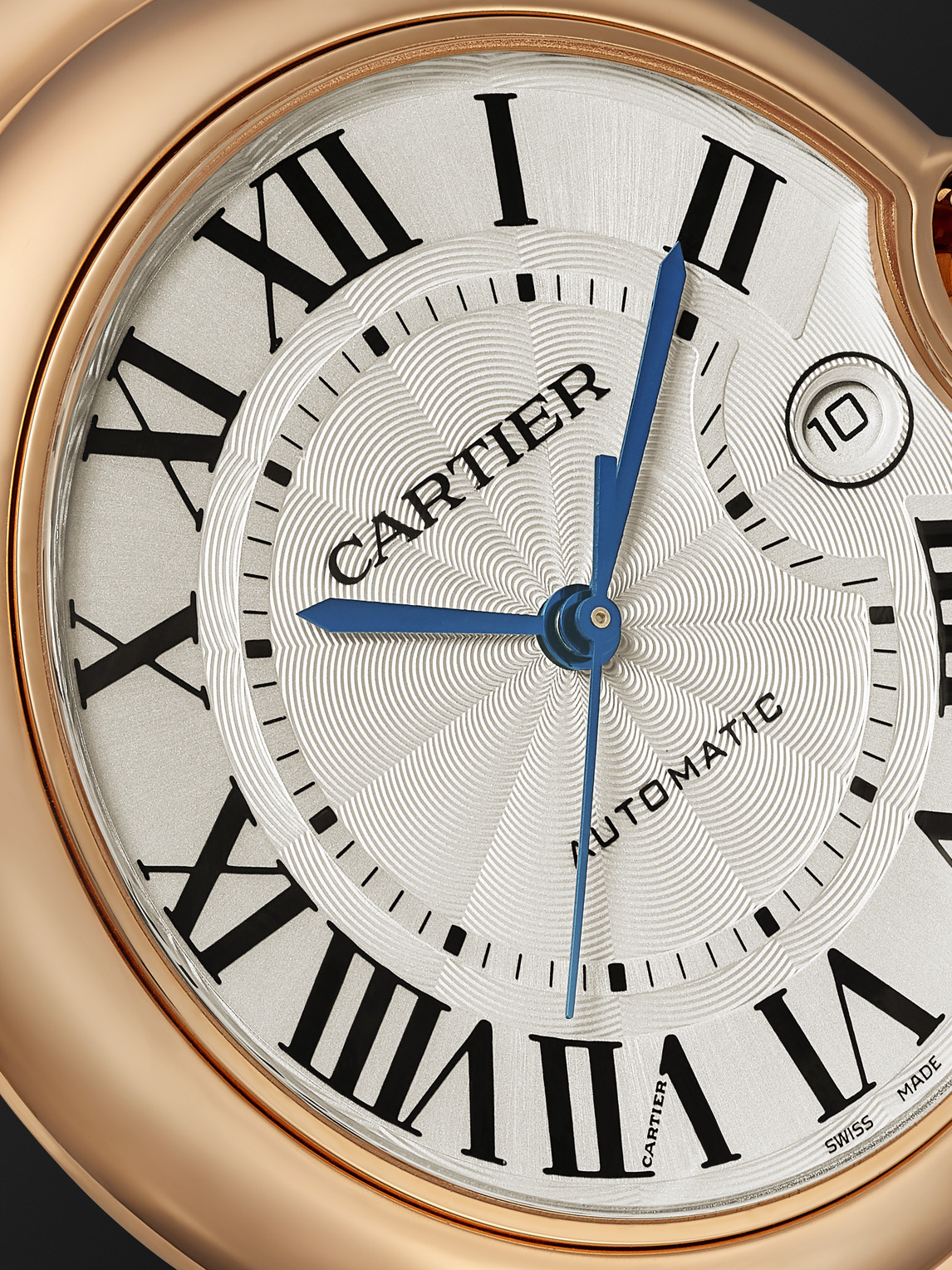 Shop Cartier Ballon Bleu De  Automatic 40mm 18-karat Pink Gold Watch, Ref. No. Wgbb0039 In White