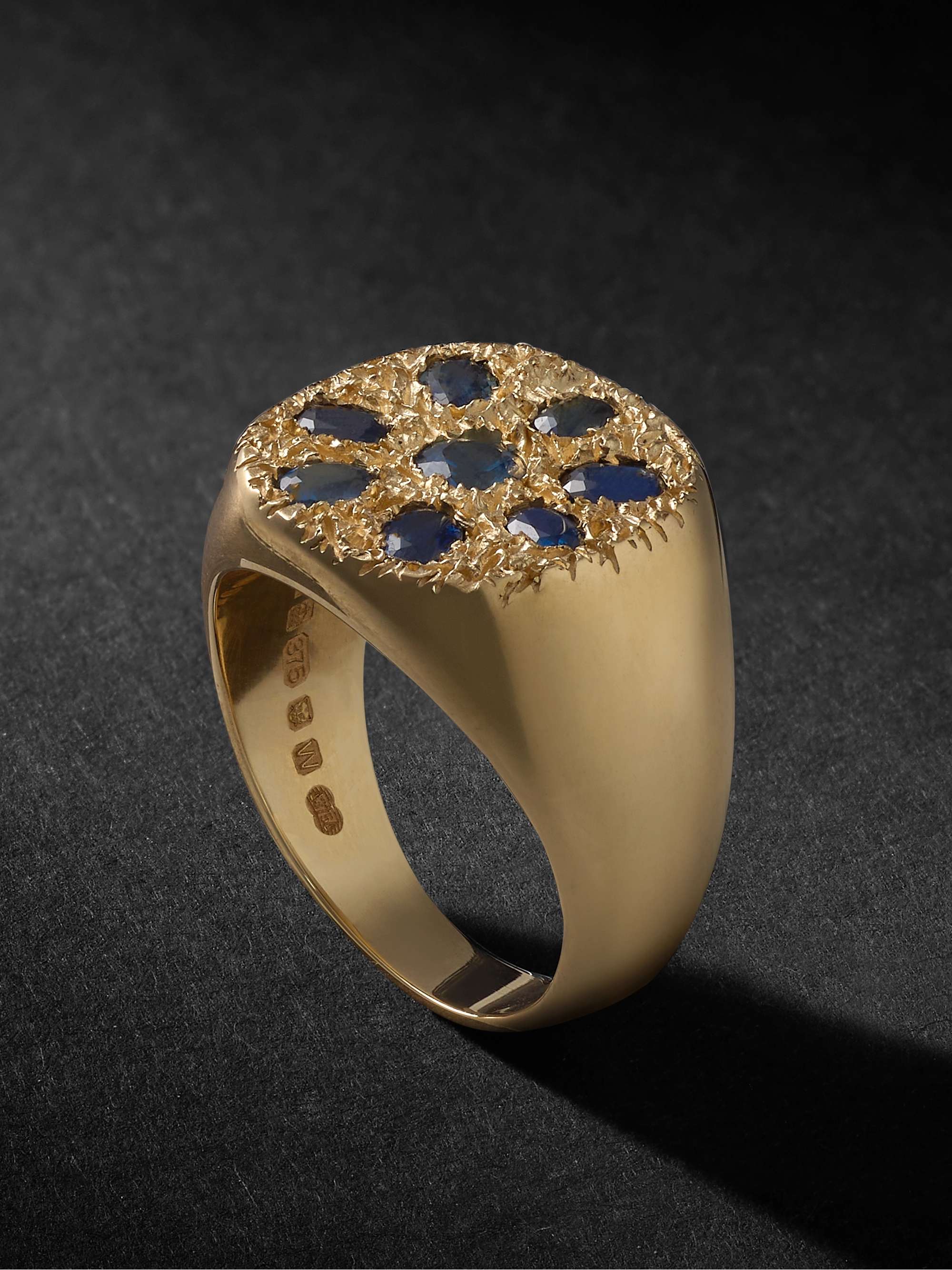 BLEUE BURNHAM 9-Karat Gold Sapphire Signet Ring for Men | MR PORTER