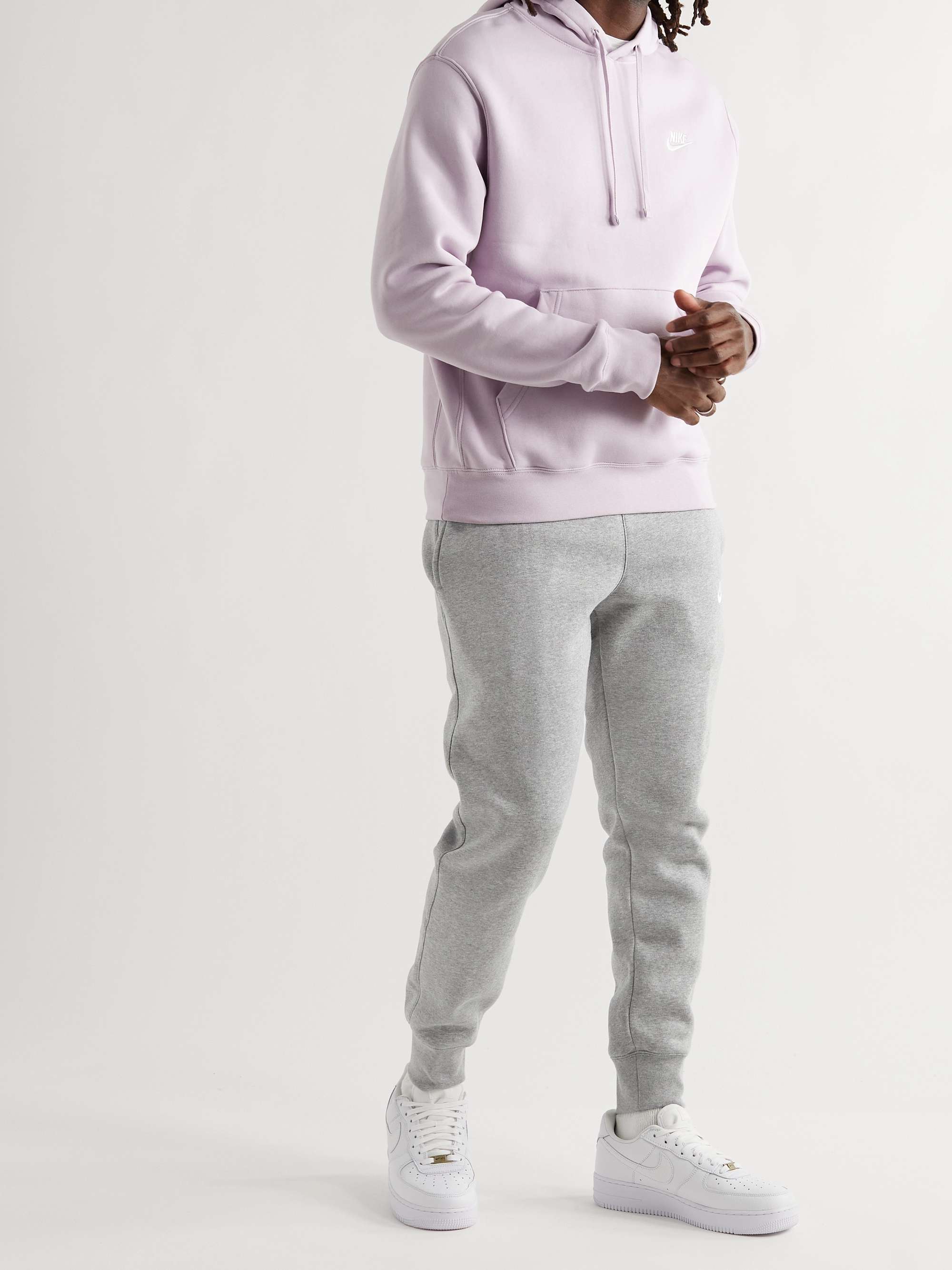 NIKE NSW Tapered Cotton-Blend Jersey Sweatpants | MR PORTER