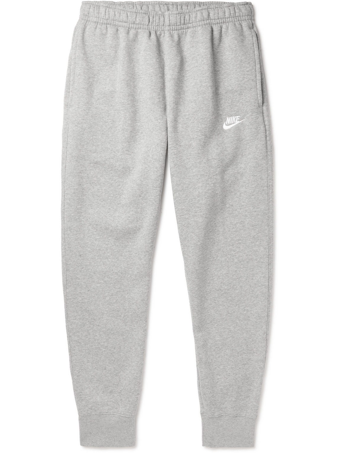 Nike Nsw Tapered Cotton-blend Jersey Sweatpants In Gray | ModeSens