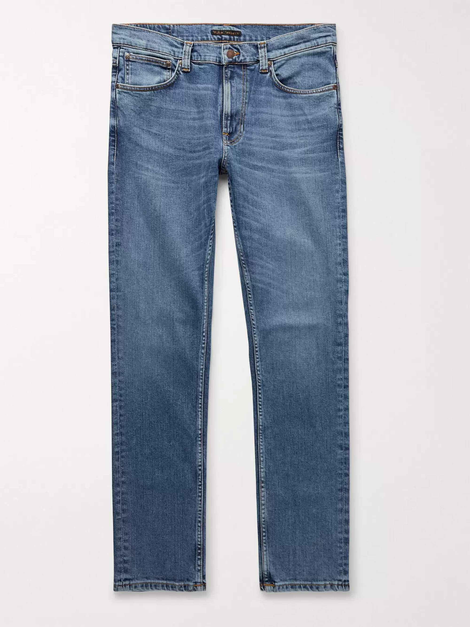 NUDIE JEANS Lean Dean Slim-Fit Tapered Organic Stretch-Denim Jeans for Men  | MR PORTER