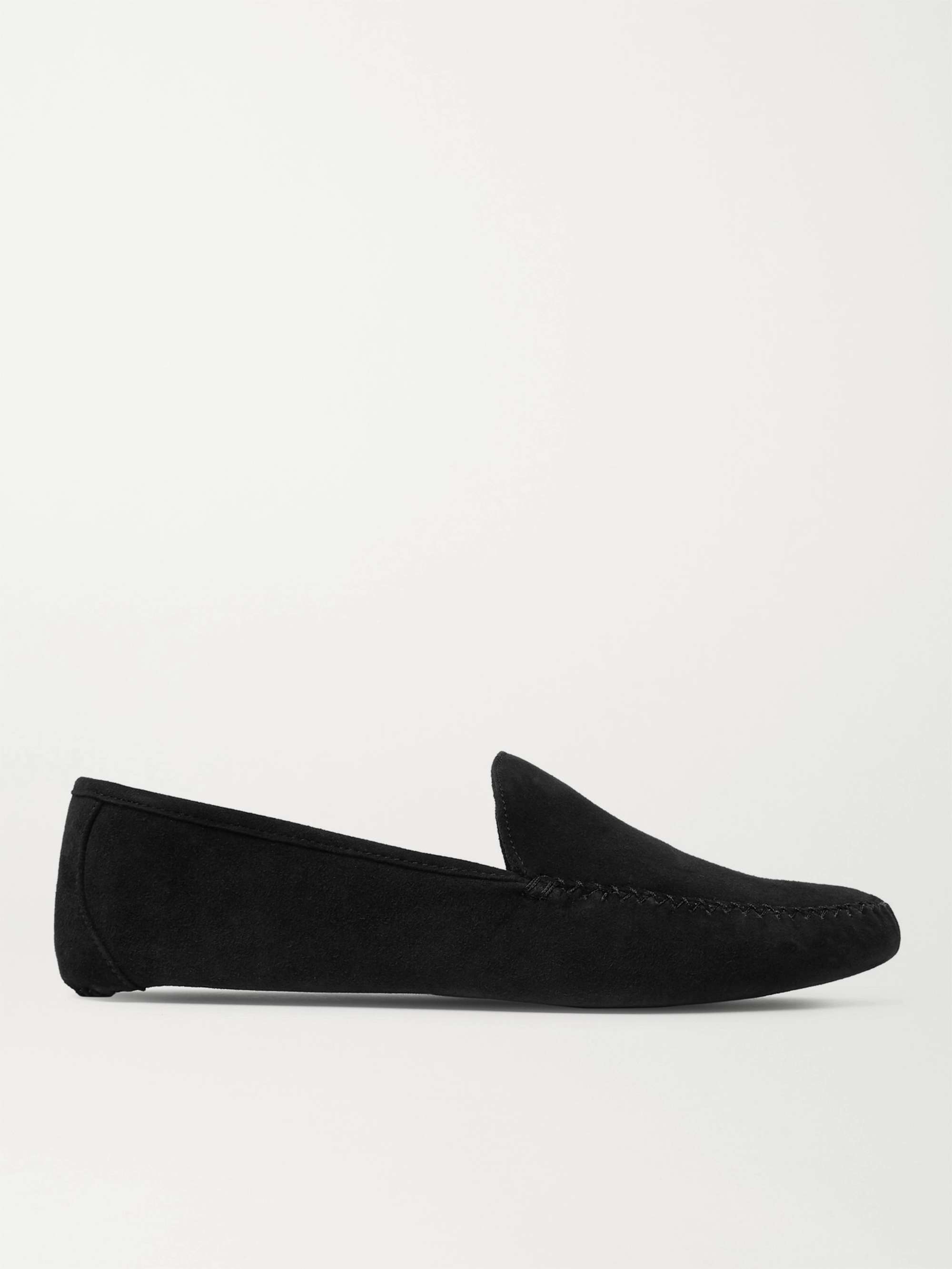 LORO PIANA Maurice Cashmere-Lined Suede Slippers | MR PORTER