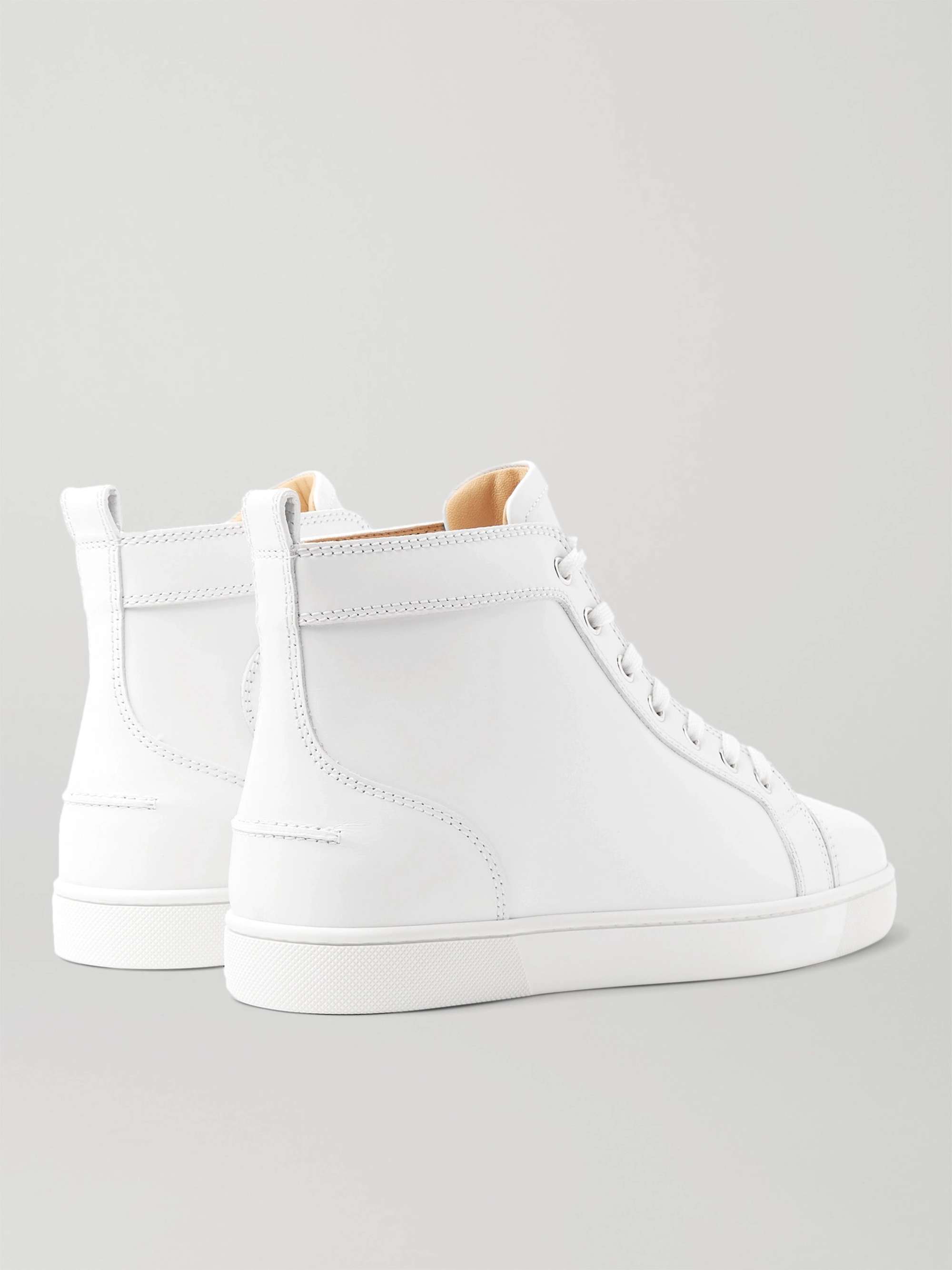 CHRISTIAN Louis Leather High-Top Sneakers for | MR PORTER