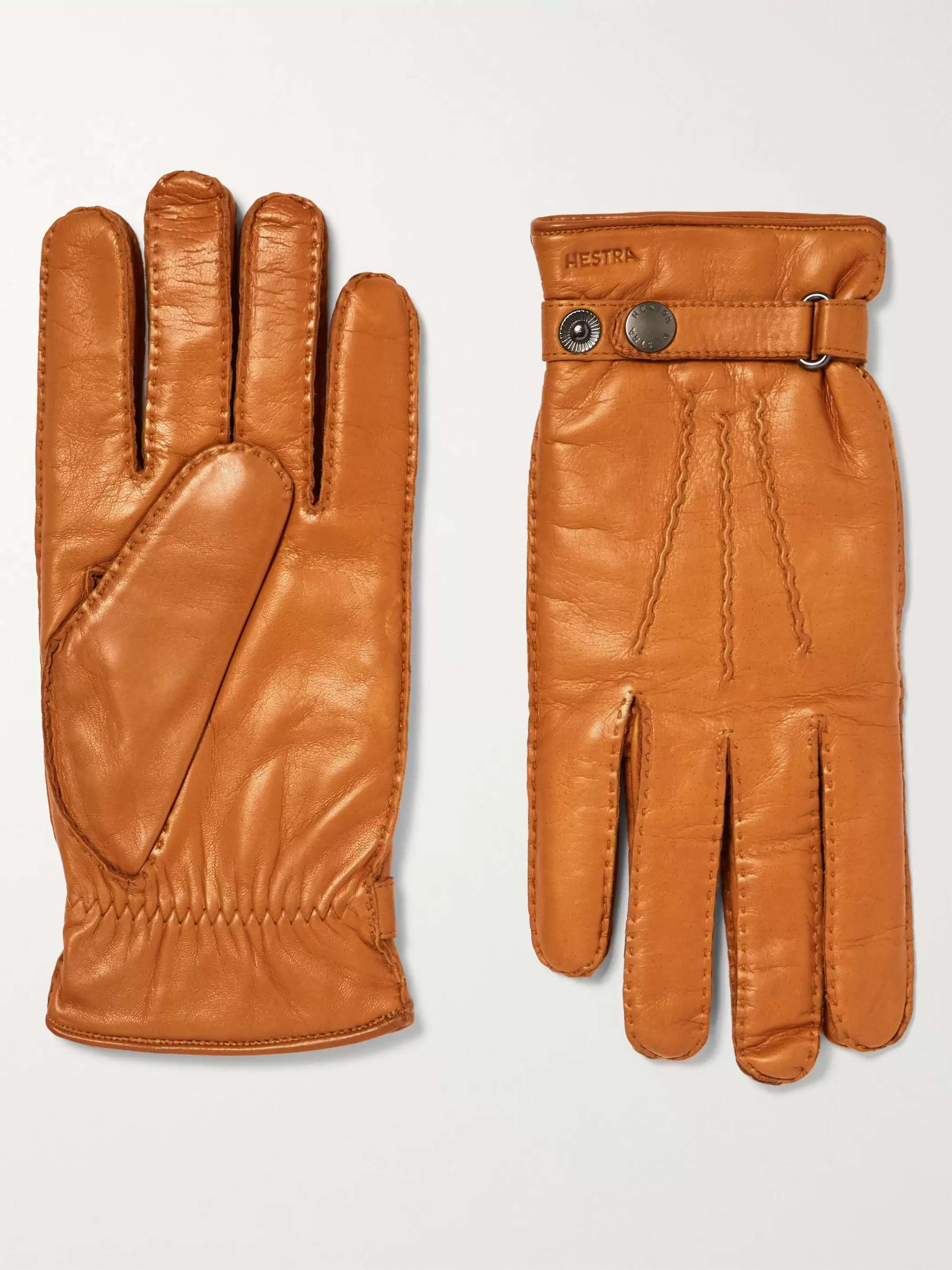 HESTRA Jake Wool-Lined Leather Gloves for Men | MR PORTER
