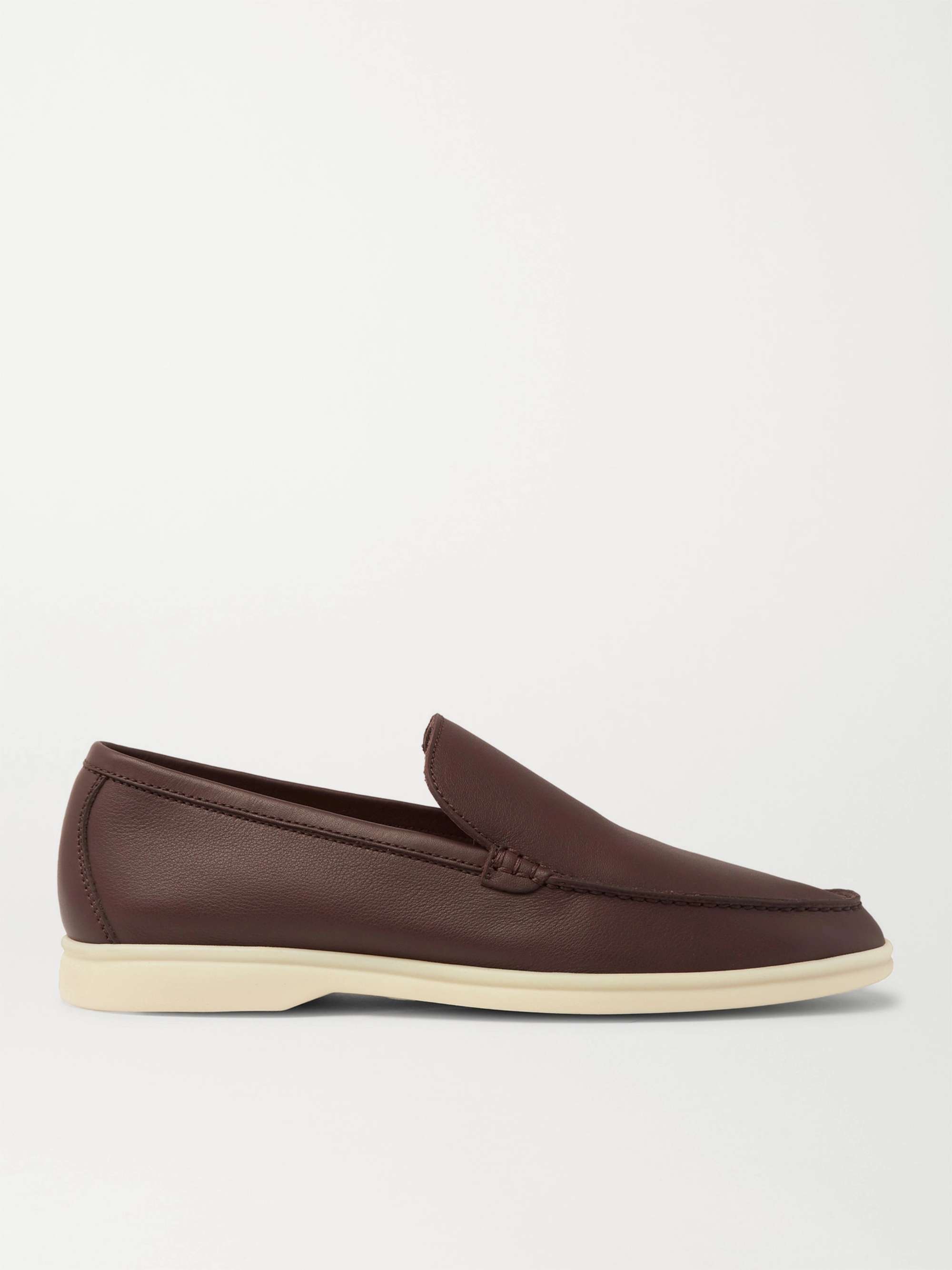 LORO PIANA Summer Walk Leather Loafers | MR PORTER