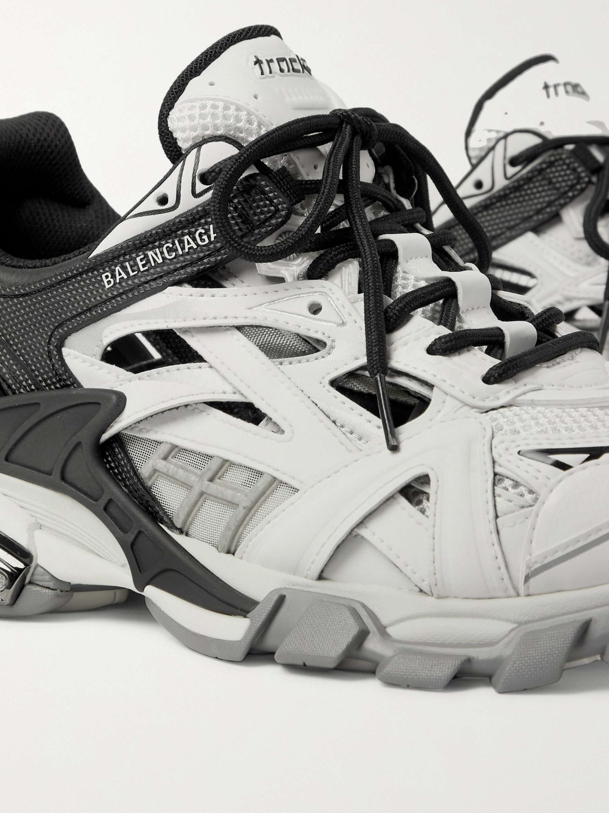 BALENCIAGA Track.2 Nylon, Mesh and Rubber Sneakers for Men | MR PORTER