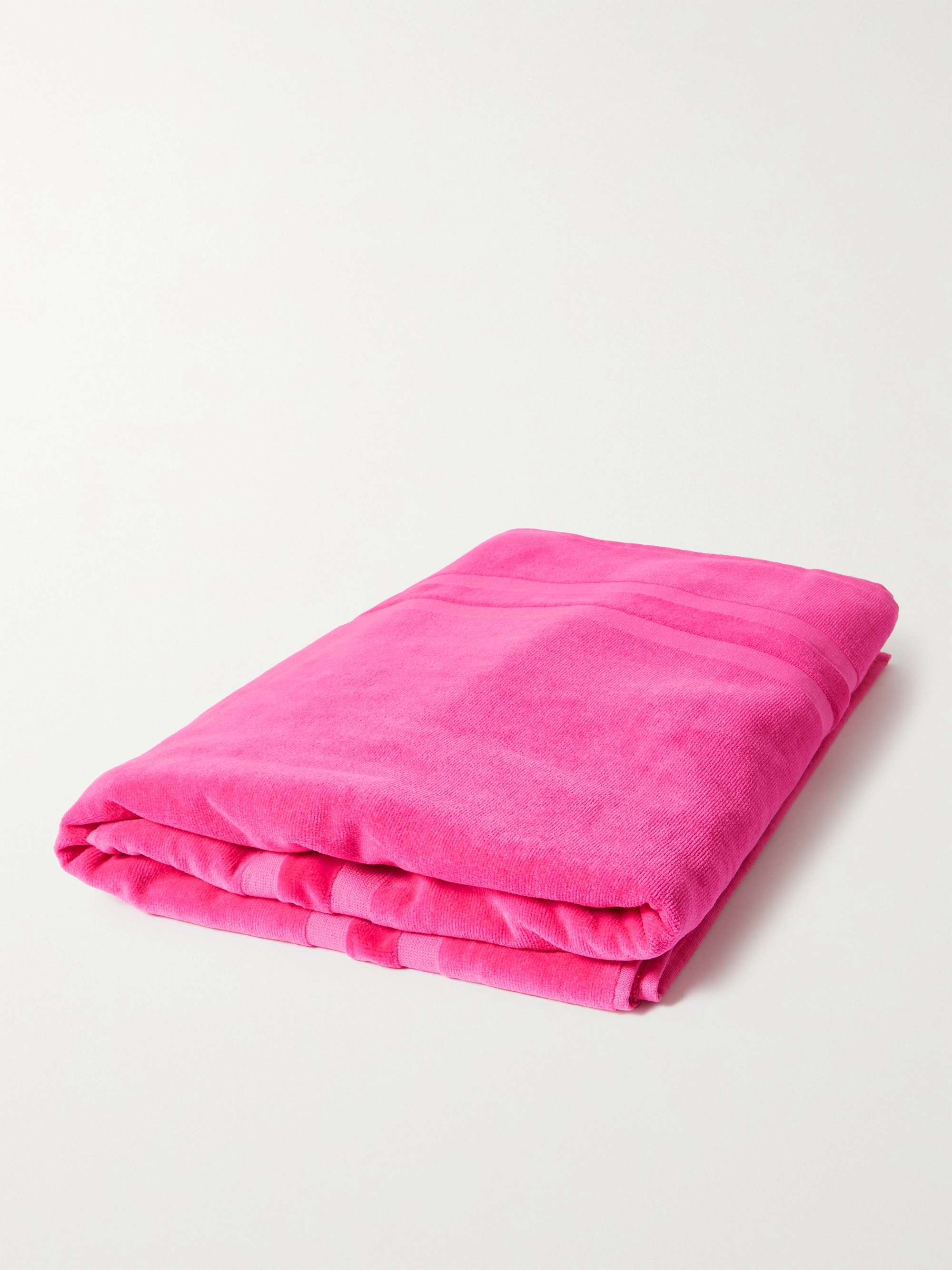 BALENCIAGA Logo-Jacquard Cotton-Terry Beach Towel for Men | MR PORTER