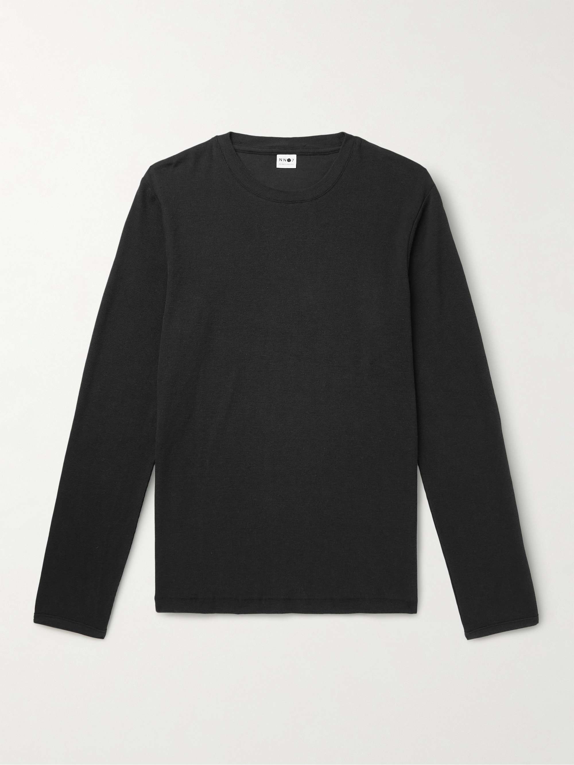 NN07 Clive Waffle-Knit Cotton and Modal-Blend T-Shirt for Men | MR PORTER