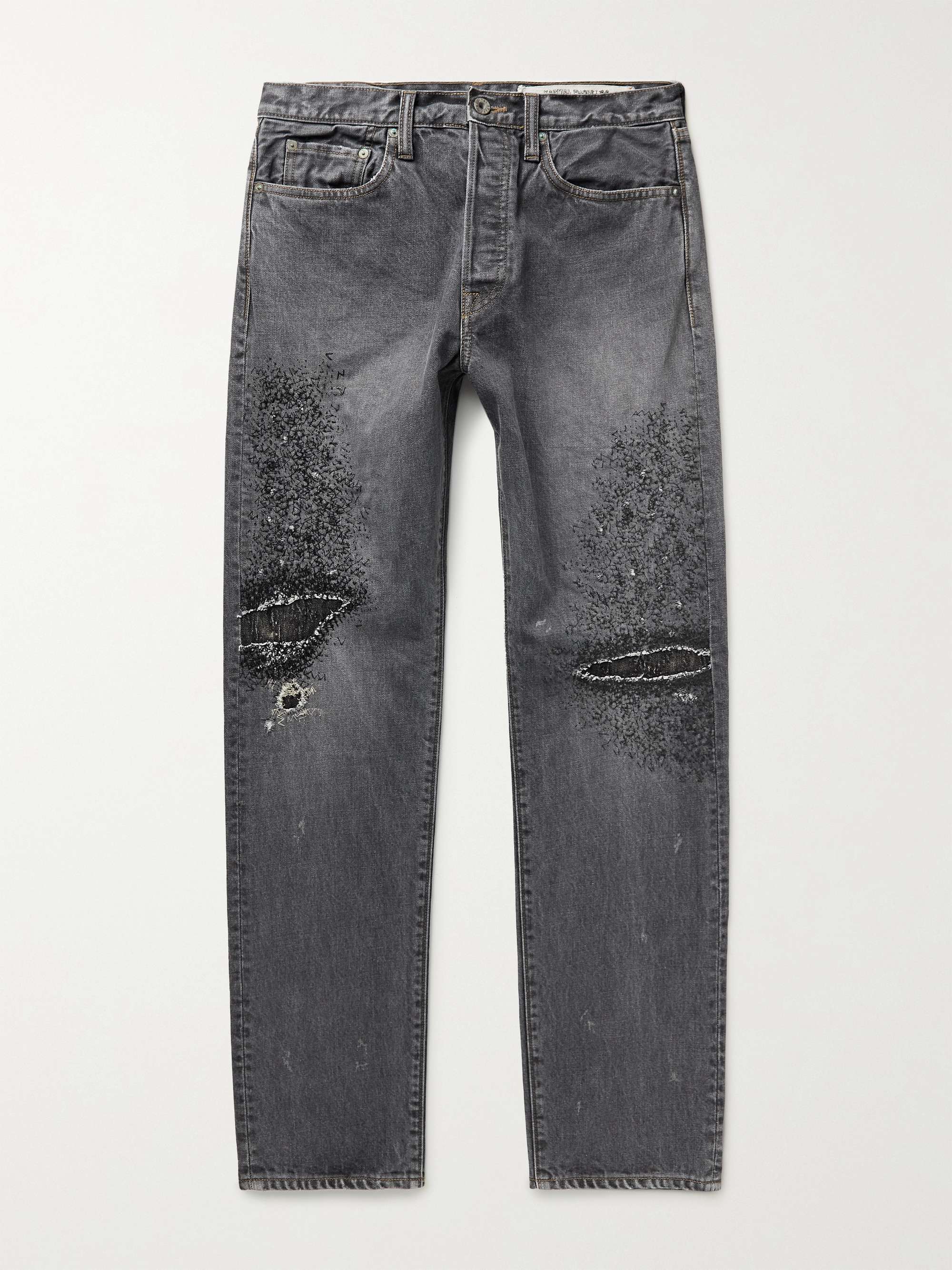 Jeans in denim effetto invecchiato Monkey CISCO KAPITAL da uomo | MR PORTER
